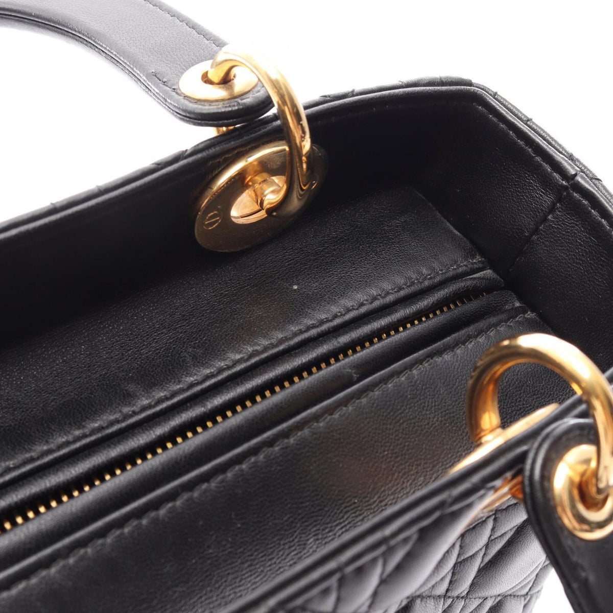 Christian Dior Black Leather Handbag (Pre-Owned)