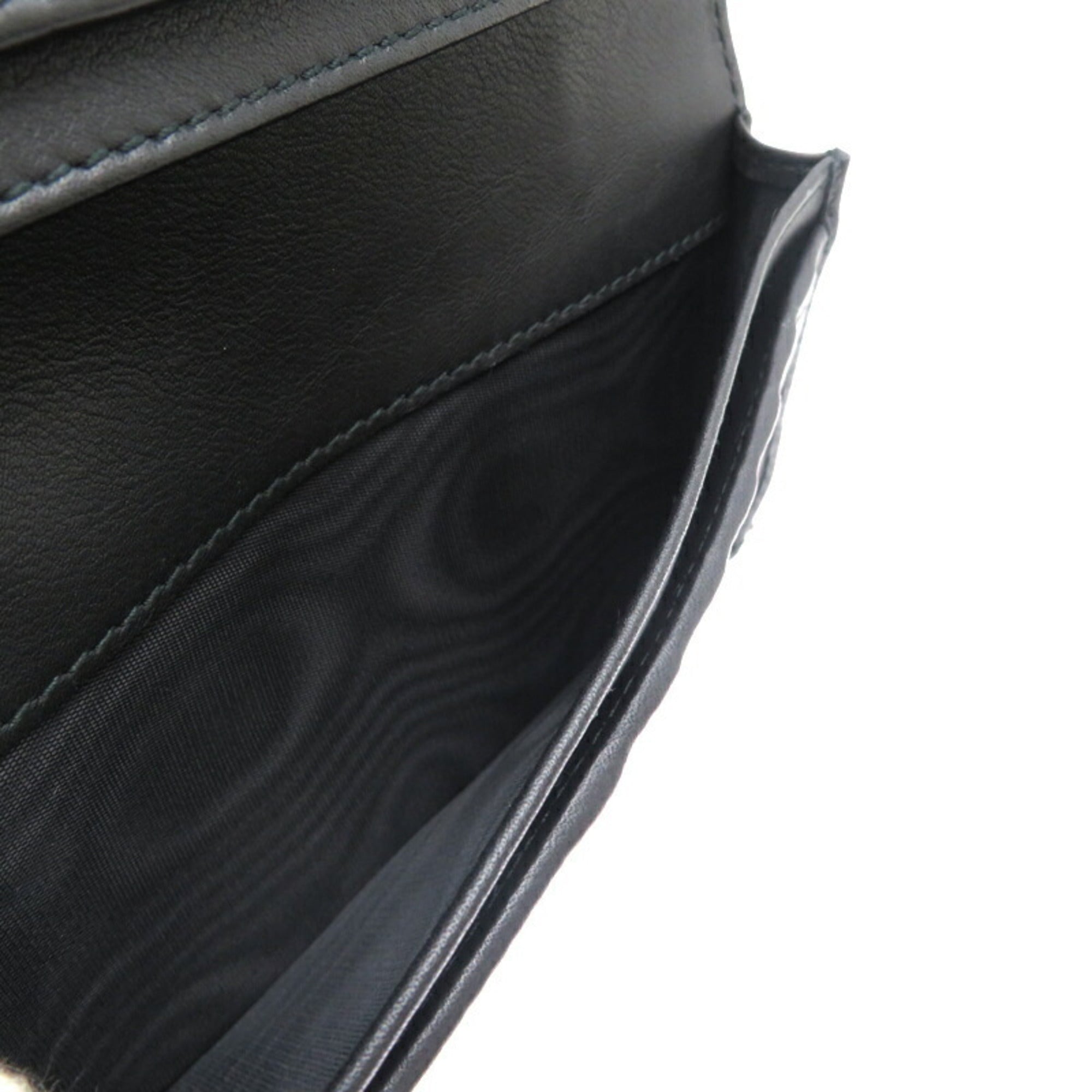 Gucci Black Leather Long Wallet (Bi-Fold) (Pre-Owned)