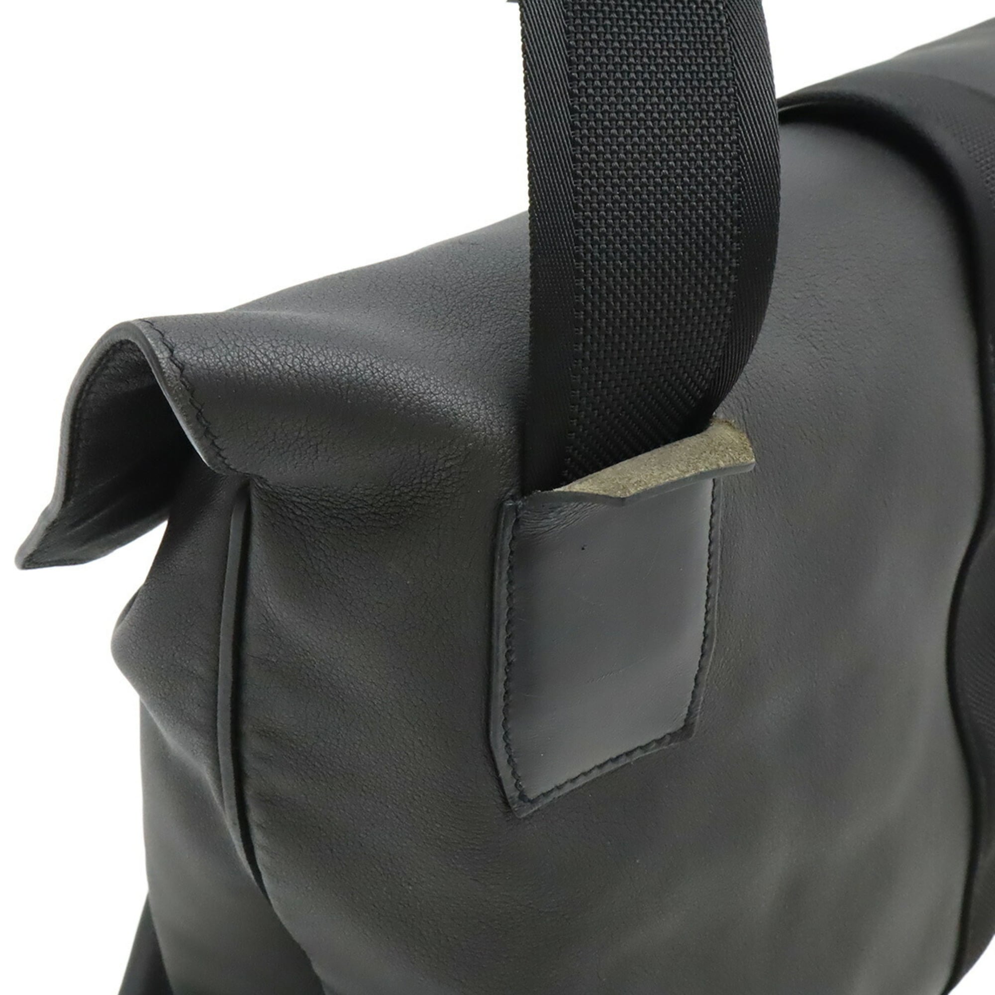 Hermes Black Taurillon Clemence Leather Shoulder Bag (Pre-Owned)