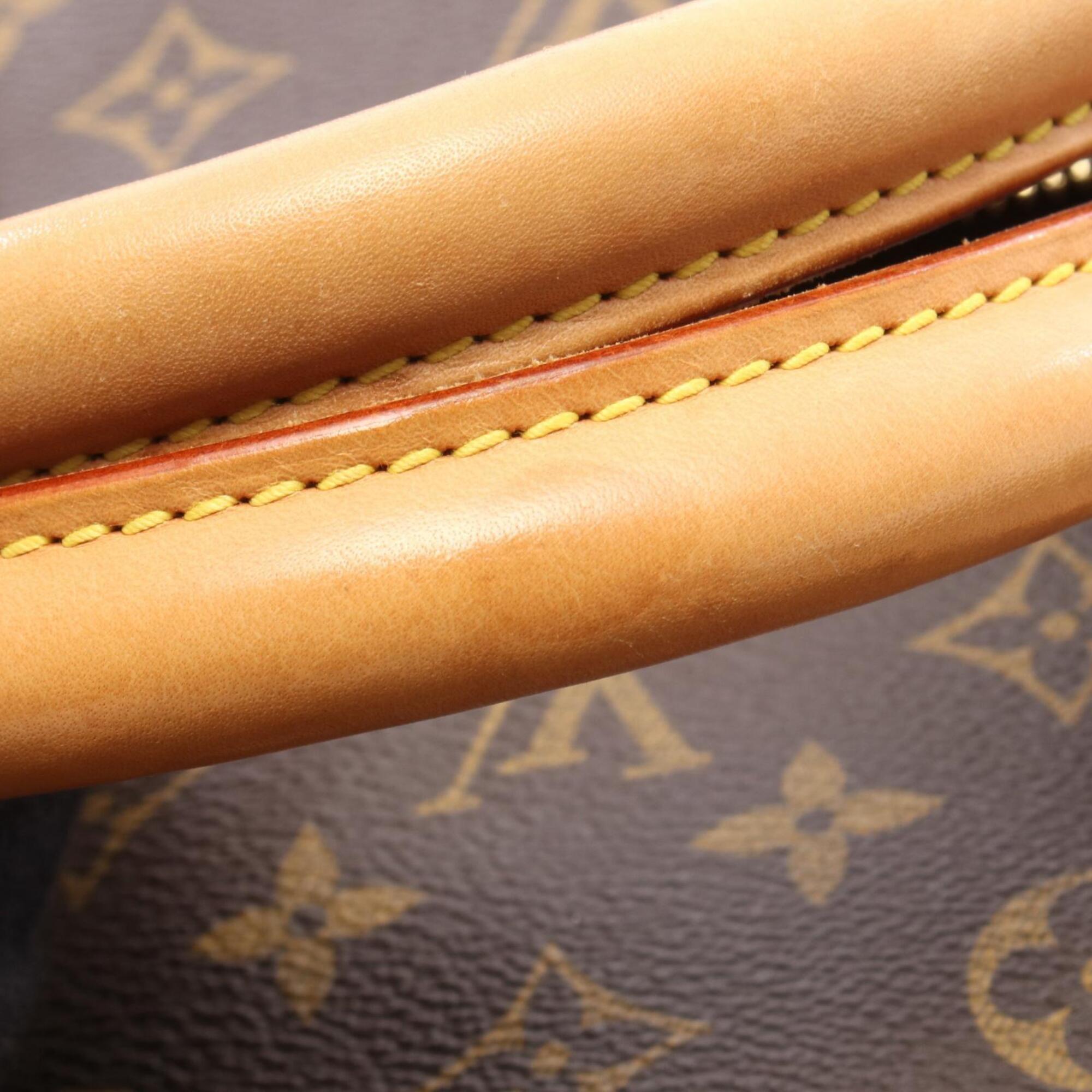Louis Vuitton Brown Monogram Monogram Leather Boston Bag Handbag (Pre-Owned)