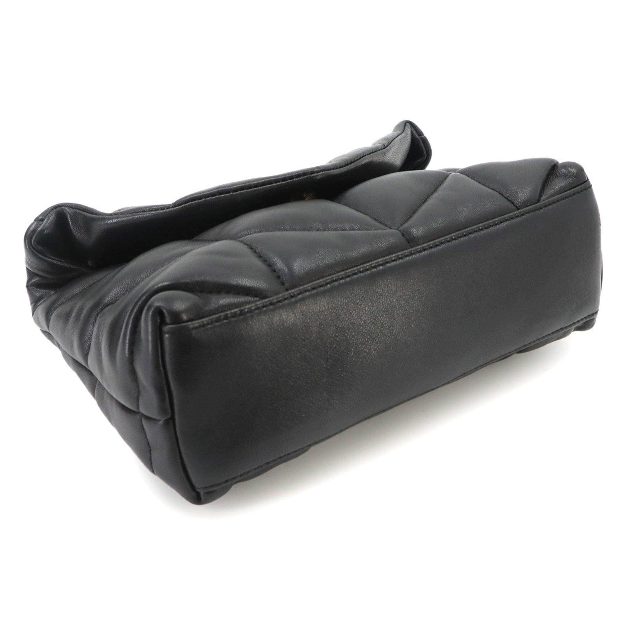 Saint Laurent Black Leather Handbag Shoulder Bag (Pre-Owned)