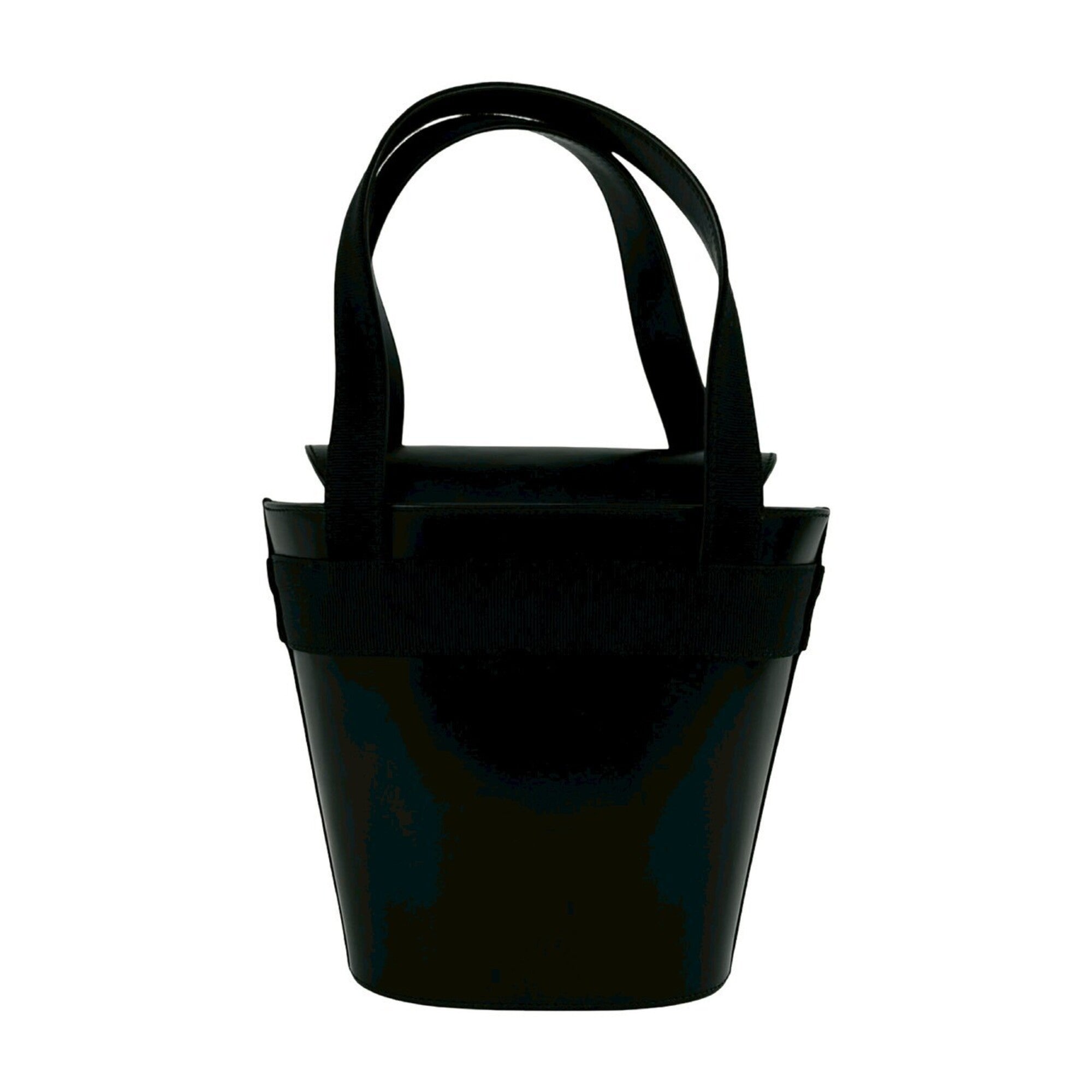 Salvatore Ferragamo Black Leather Handbag (Pre-Owned)