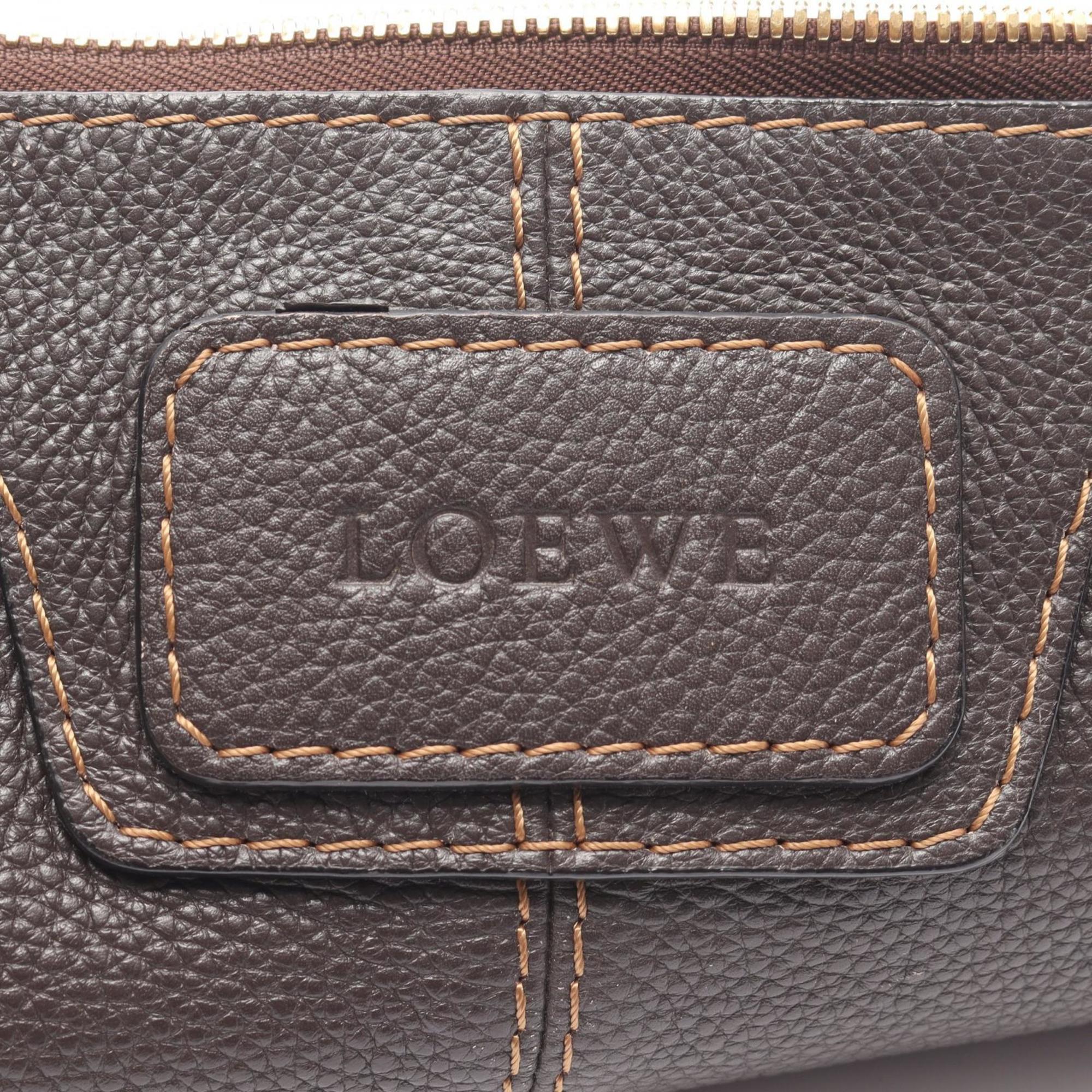 Loewe Brown Leather Shoulder Bag (Pre-Owned)