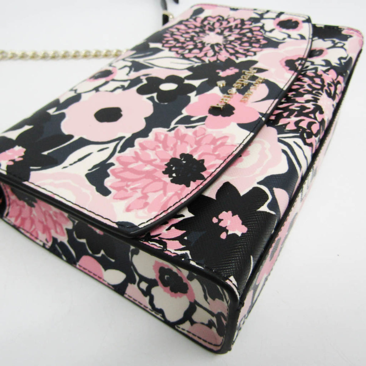 Kate Spade Black Pink Pvc Handbag Shoulder Bag (Pre-Owned)