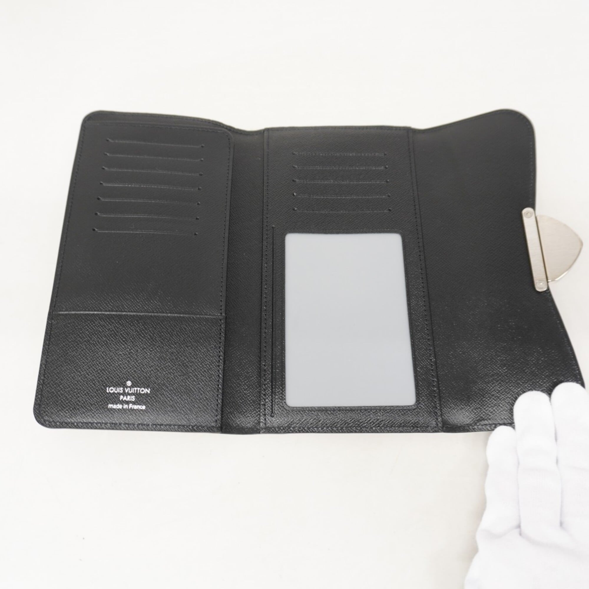 Louis Vuitton Noir Long Wallet (Tri-Fold) (Pre-Owned)