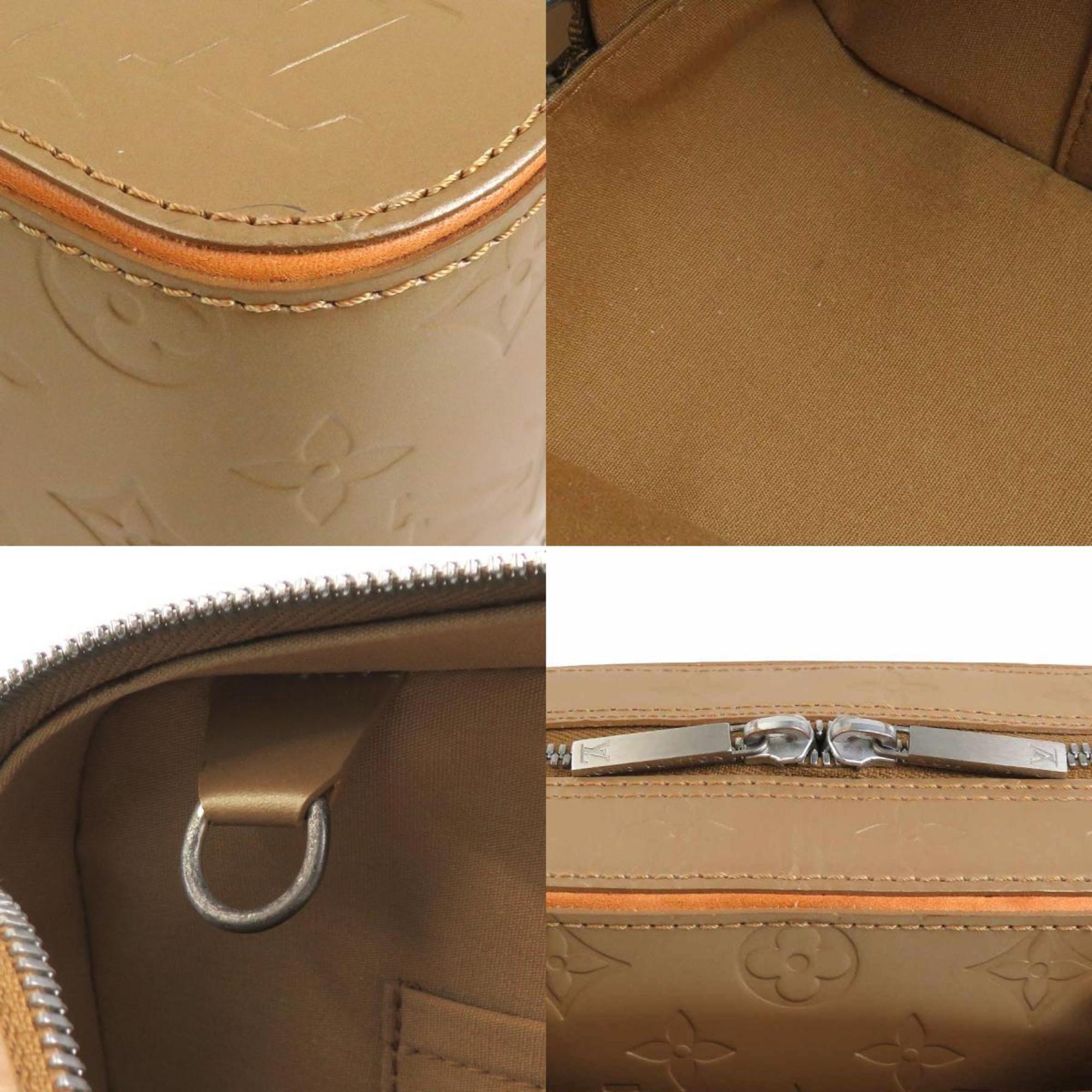 Louis Vuitton Gold Brown Monogram Mat Handbag (Pre-Owned)