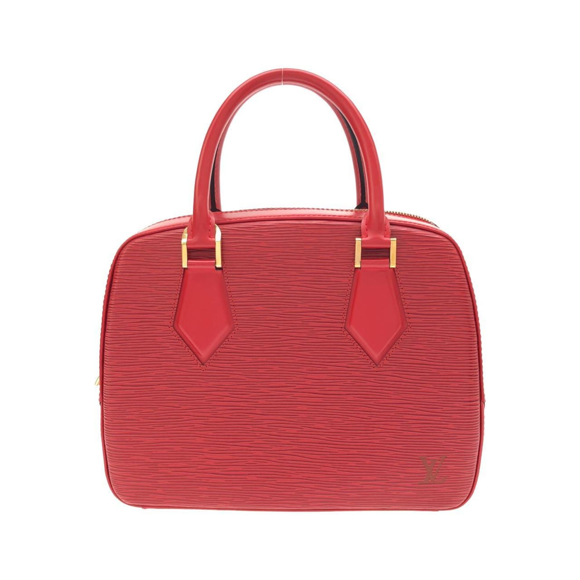 Louis Vuitton Red Color Leather Handbag (Pre-Owned)