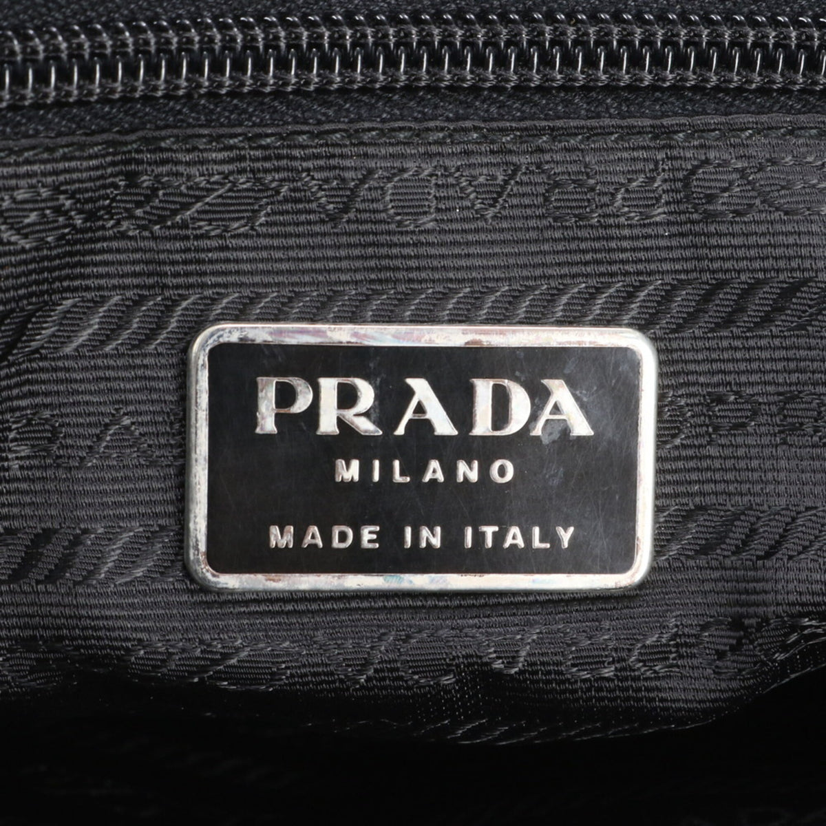 Prada Black Leather Nylon Shoulder Bag Tote Bag (Pre-Owned)