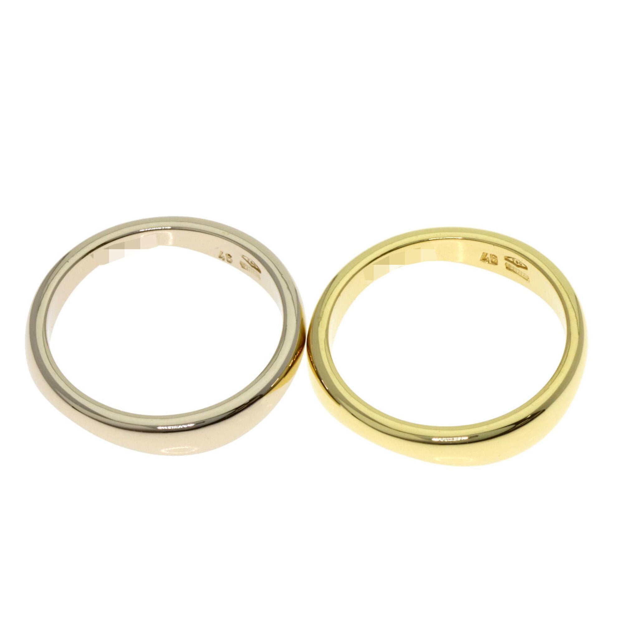 Cartier Yellow Gold (18K) White Gold (18K) Band Ring (Pre-Owned)