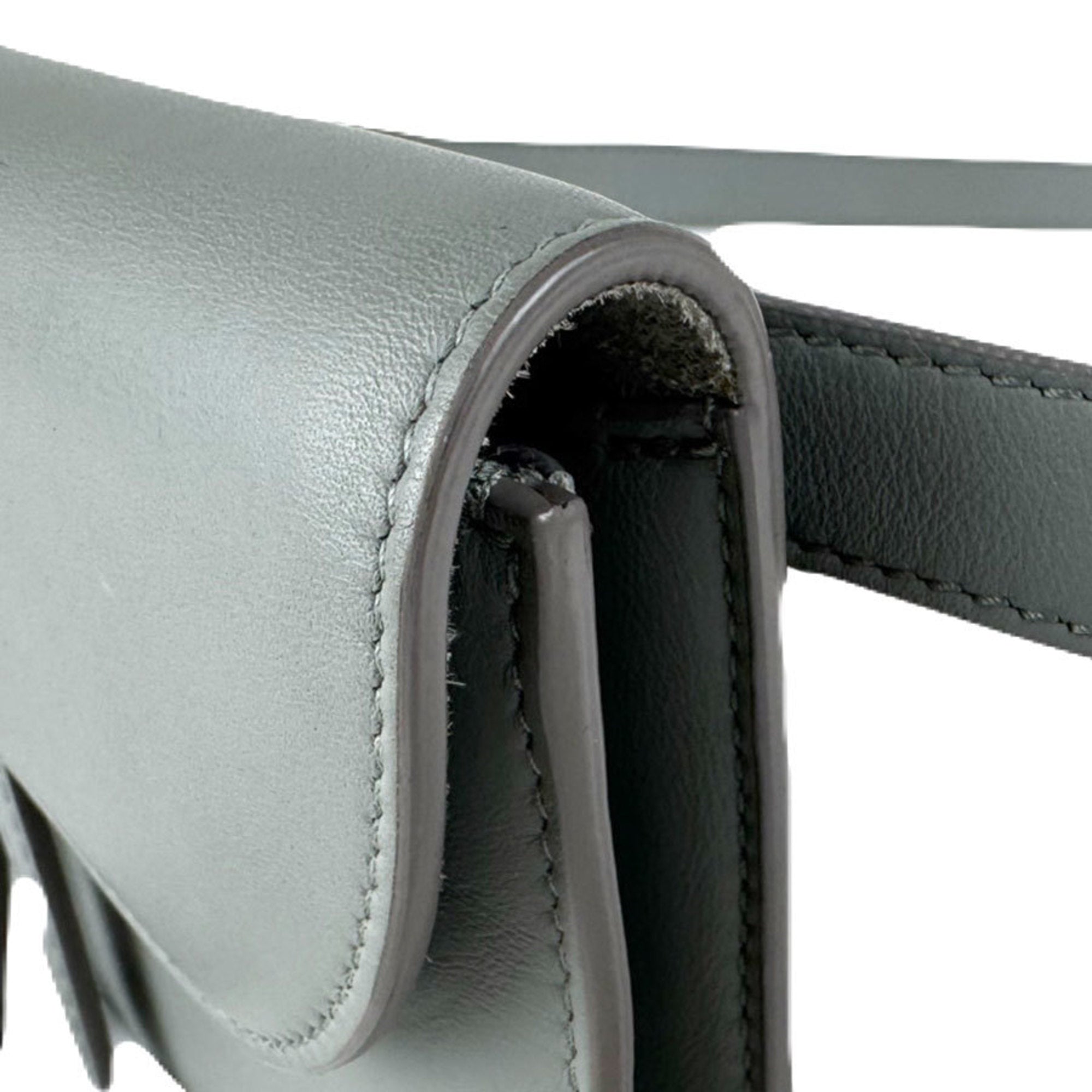 Christian Dior Gray Leather Fanny Pack (Pre-Owned)