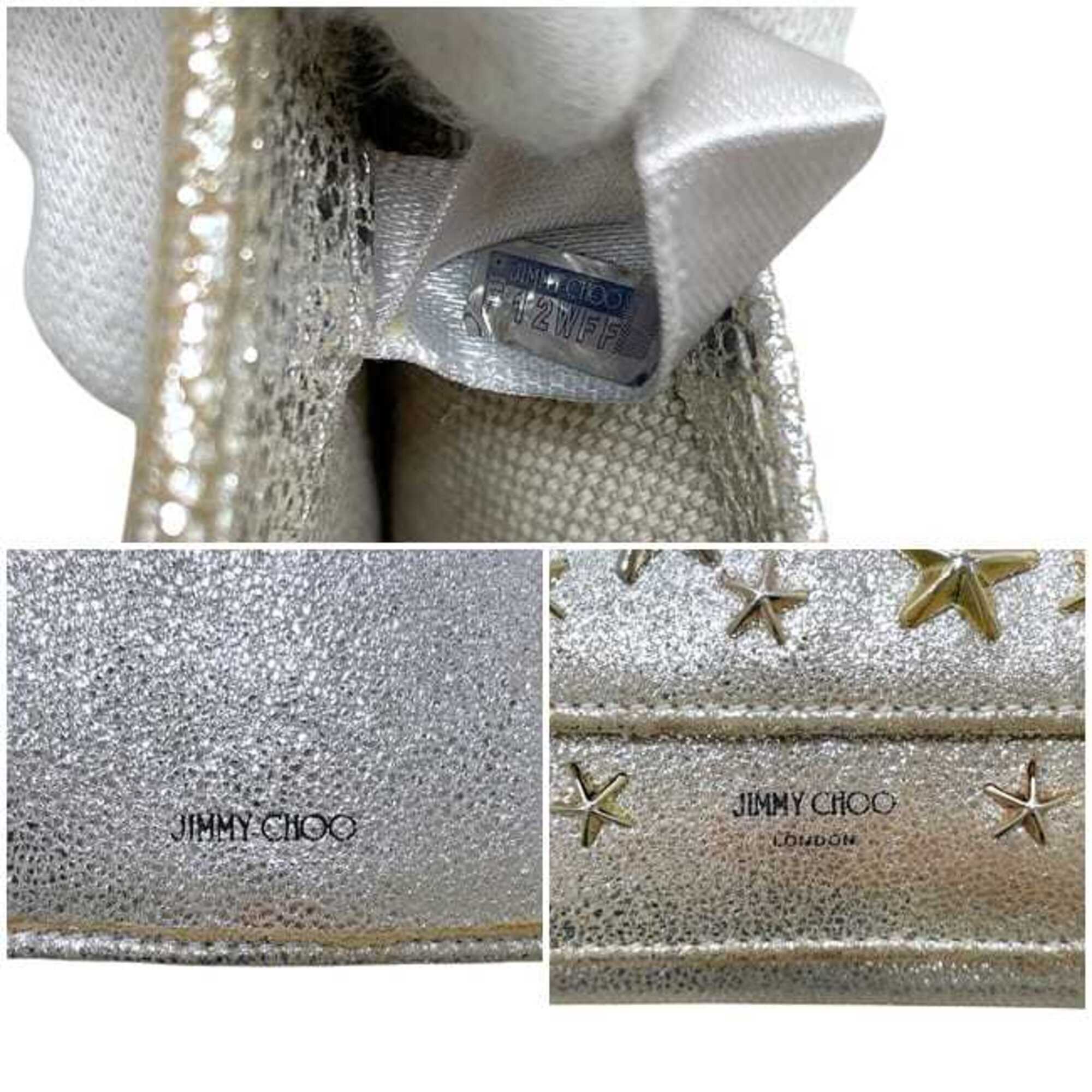 Jimmy Choo Gold Leather Wallet (Tri-Fold) (Pre-Owned)