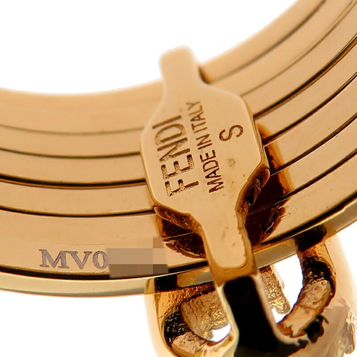 Fendi Gold Plating Band Ring (Pre-Owned)