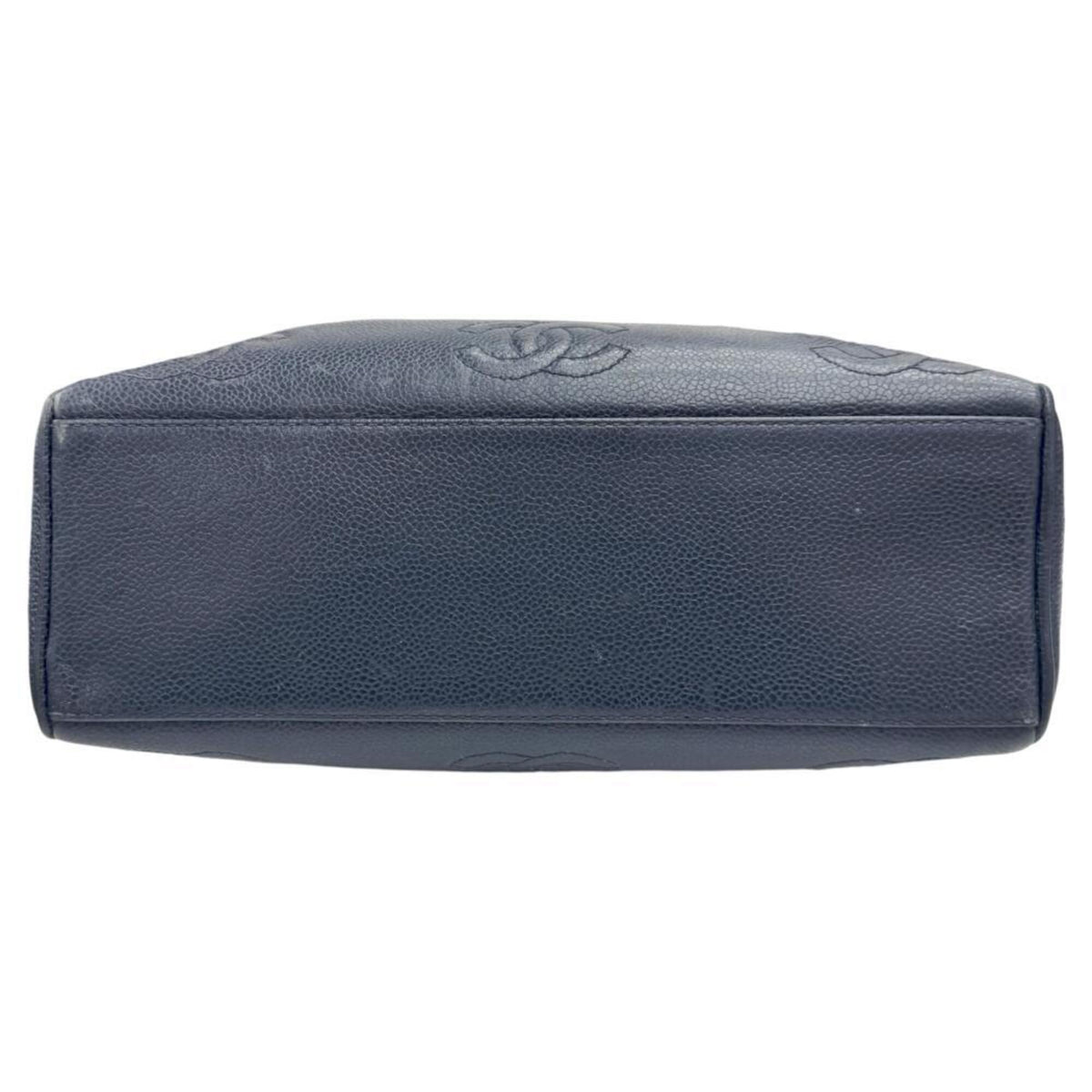 Chanel Navy Grained Calfskin Tote Bag (Pre-Owned)
