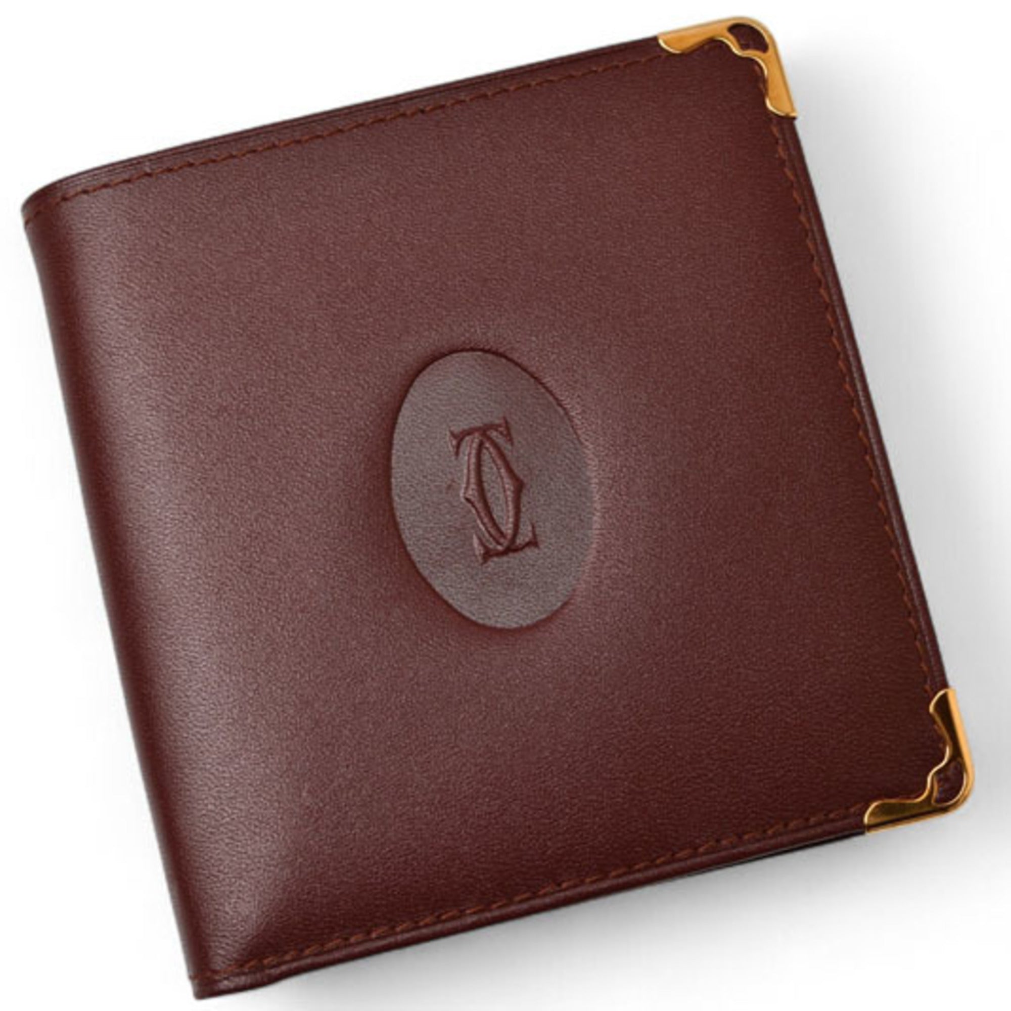 Cartier Must Bordeaux Wallet (Bi-Fold) (Pre-Owned)