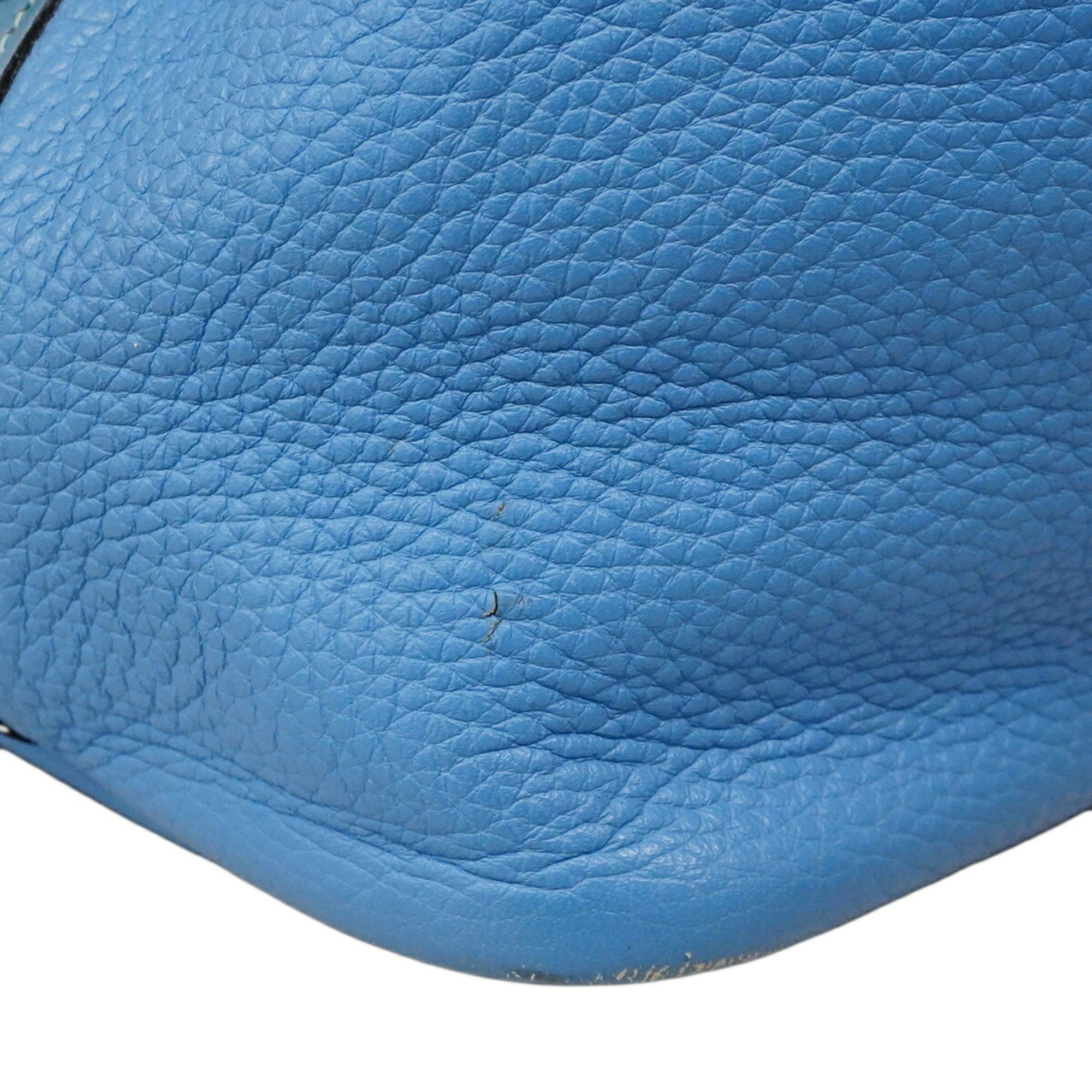 Hermes Azur Blue Paradise Taurillon Clemence Leather Swift Leather Swift Leather Handbag (Pre-Owned)