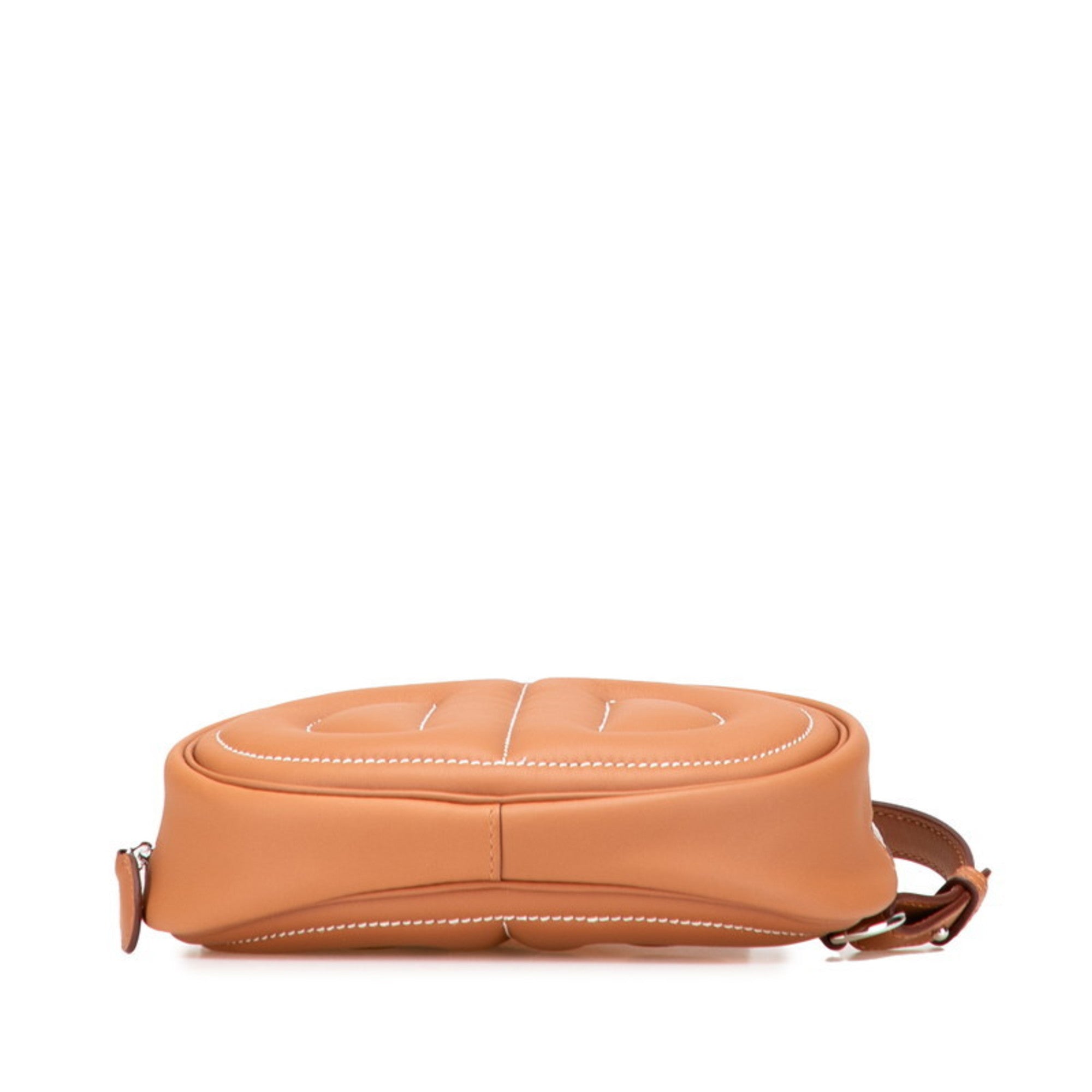 Hermes Gold Brown Leather Fanny Pack Sling Bag (Pre-Owned)