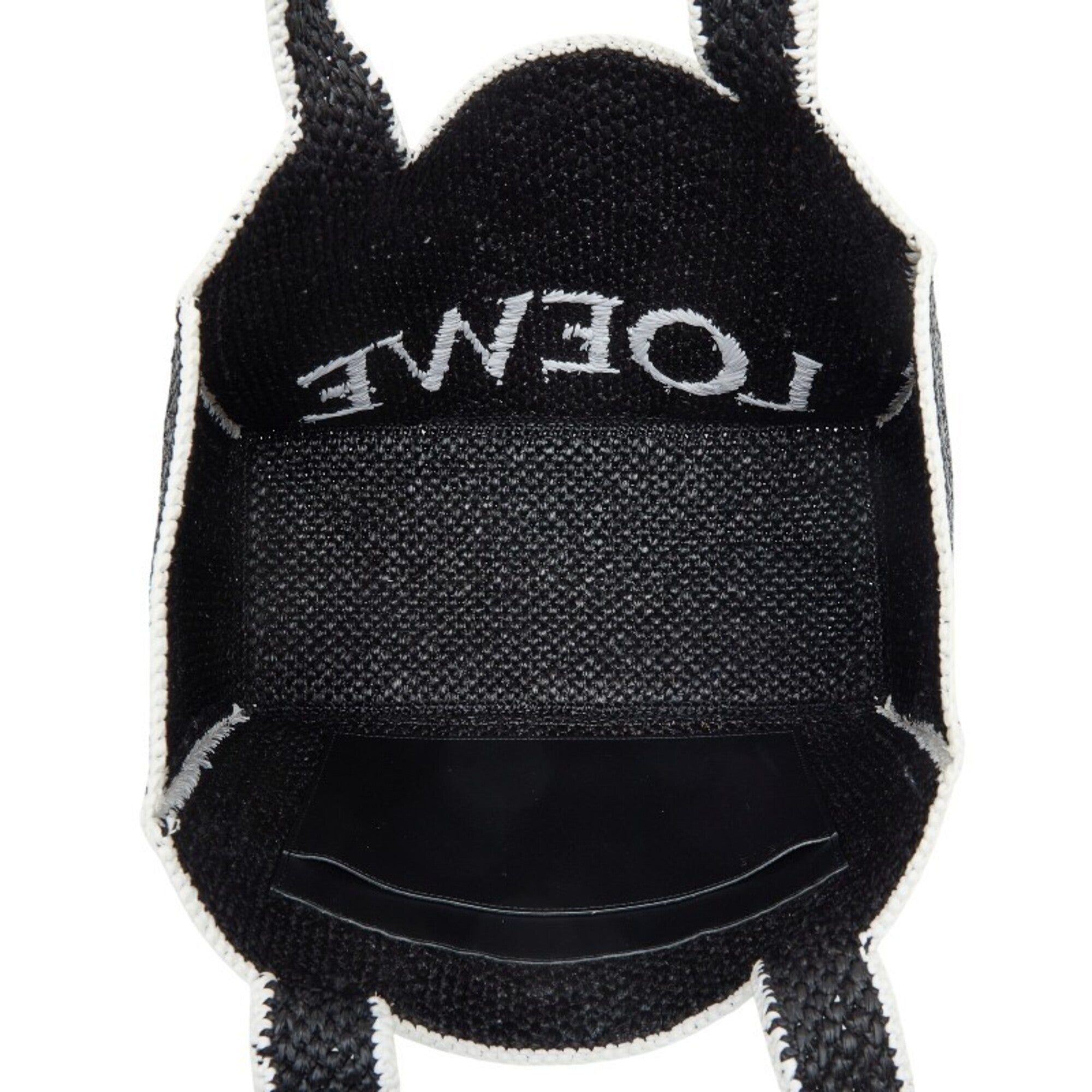 Loewe Black Raffia Leather Shoulder Bag Tote Bag (Pre-Owned)