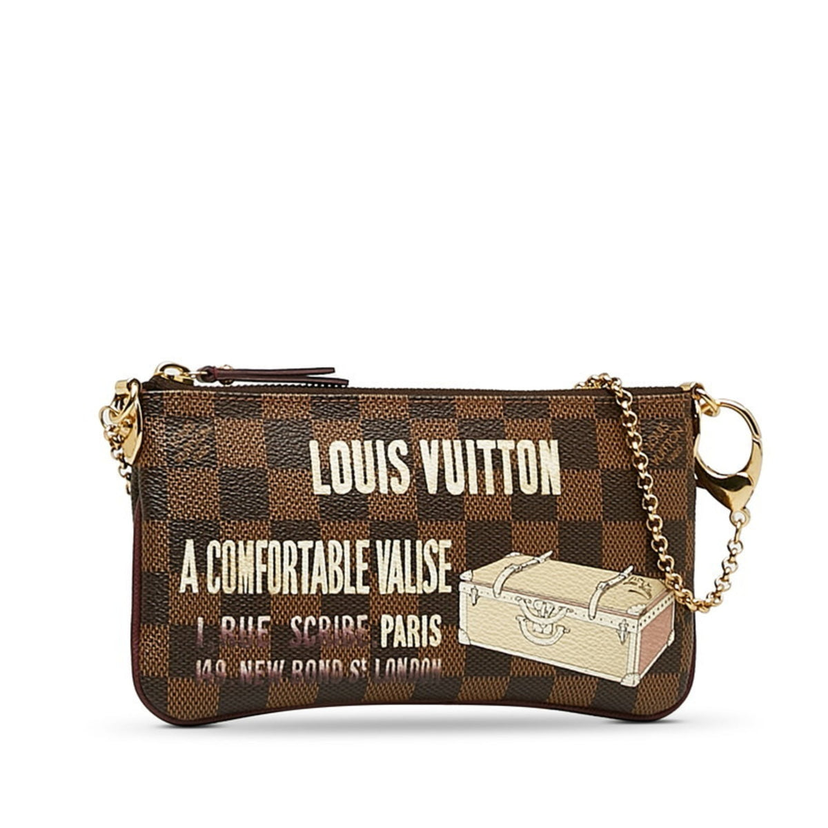 Louis Vuitton Brown Pvc Leather Pochette Pouch (Pre-Owned)