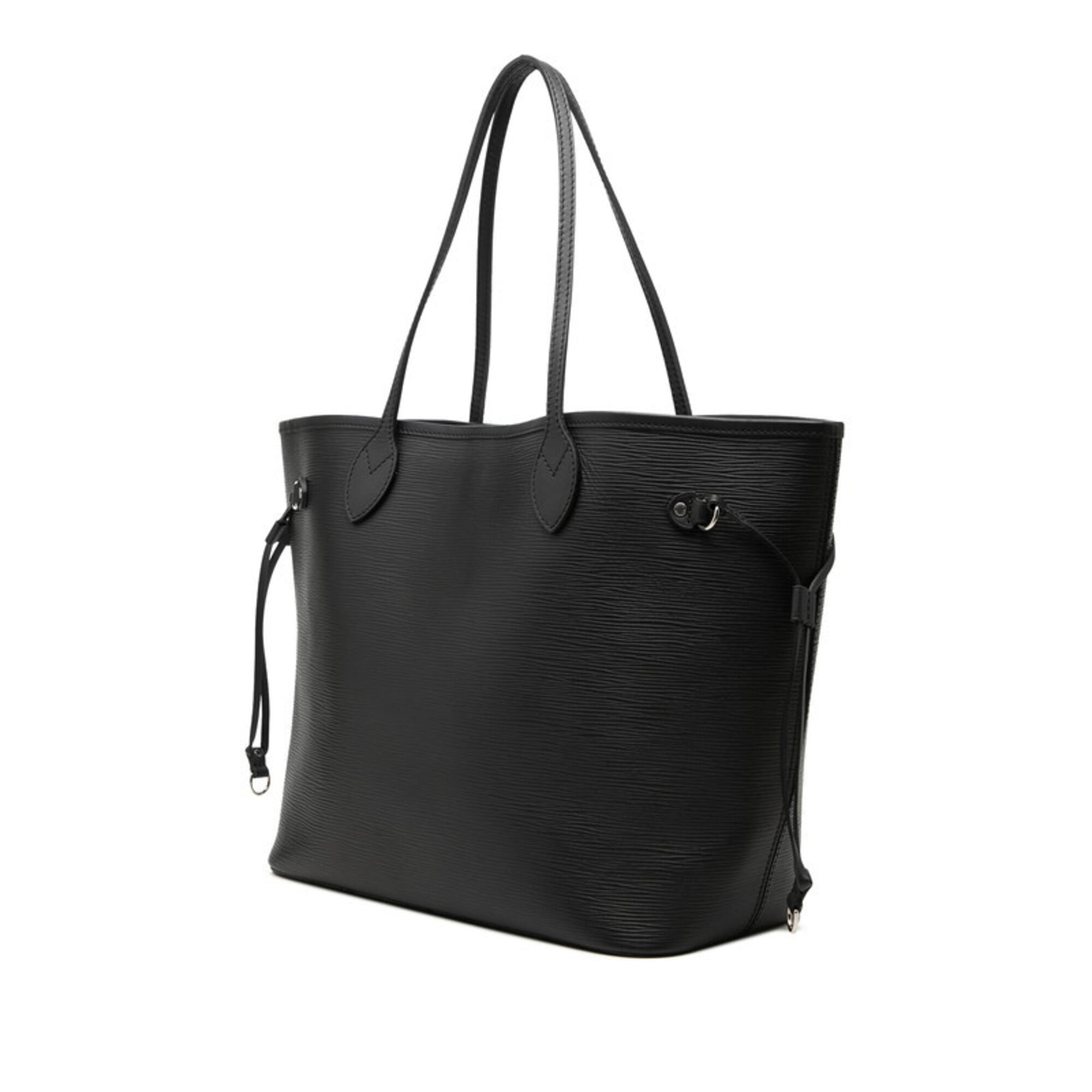 Louis Vuitton Noir Leather Handbag Pouch Tote Bag (Pre-Owned)