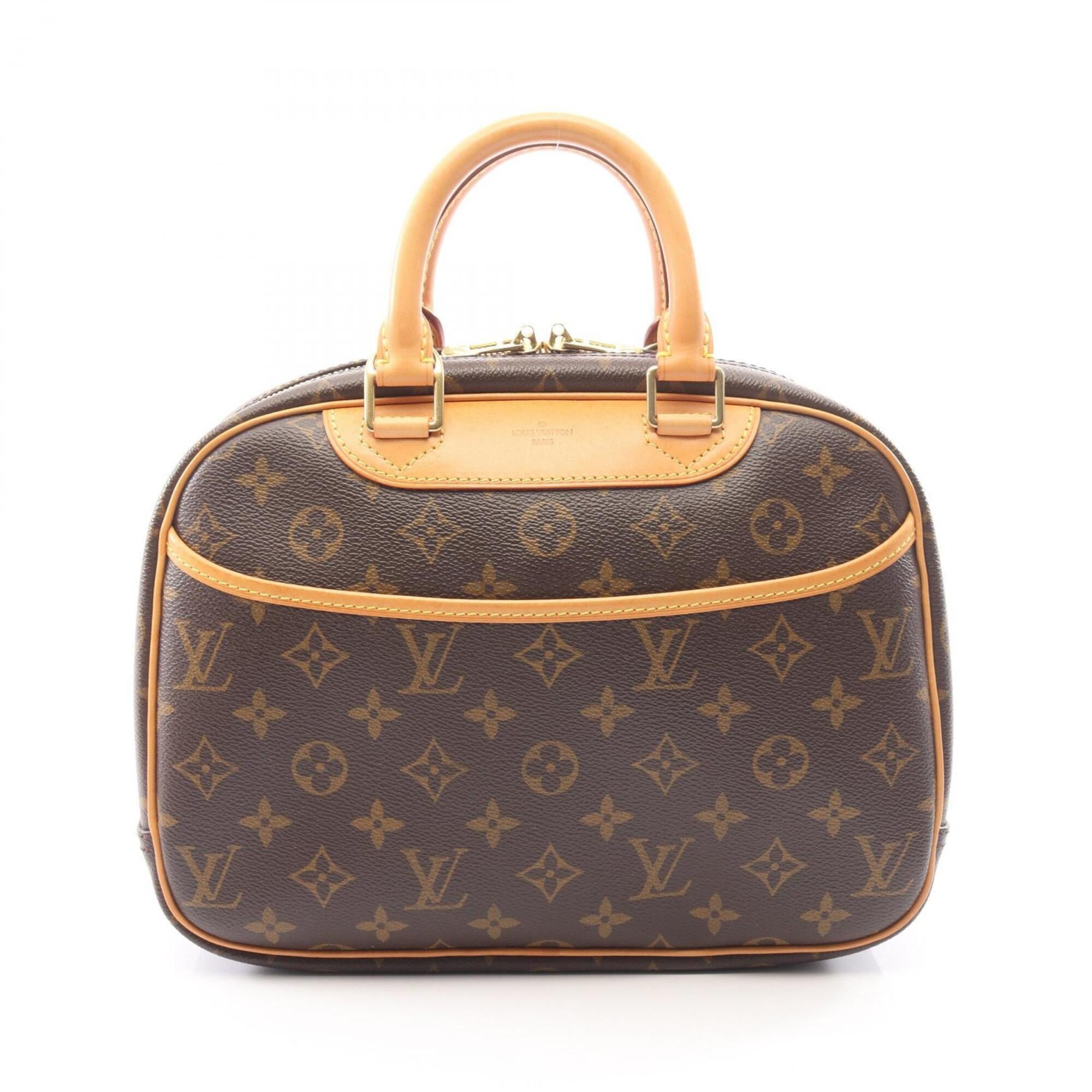 Louis Vuitton Brown Coated Canvas Leather Handbag (Pre-Owned)
