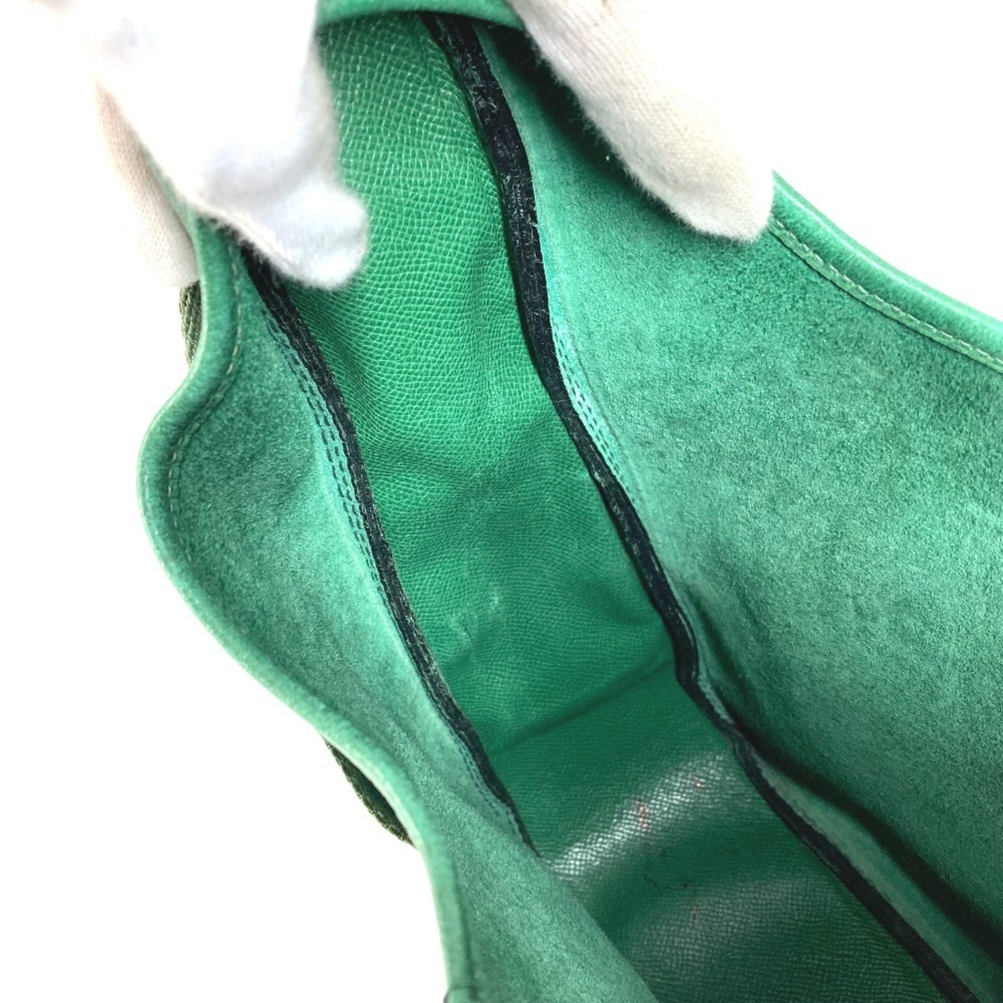 Hermes Green Courchevel Leather Shoulder Bag Tote Bag (Pre-Owned)