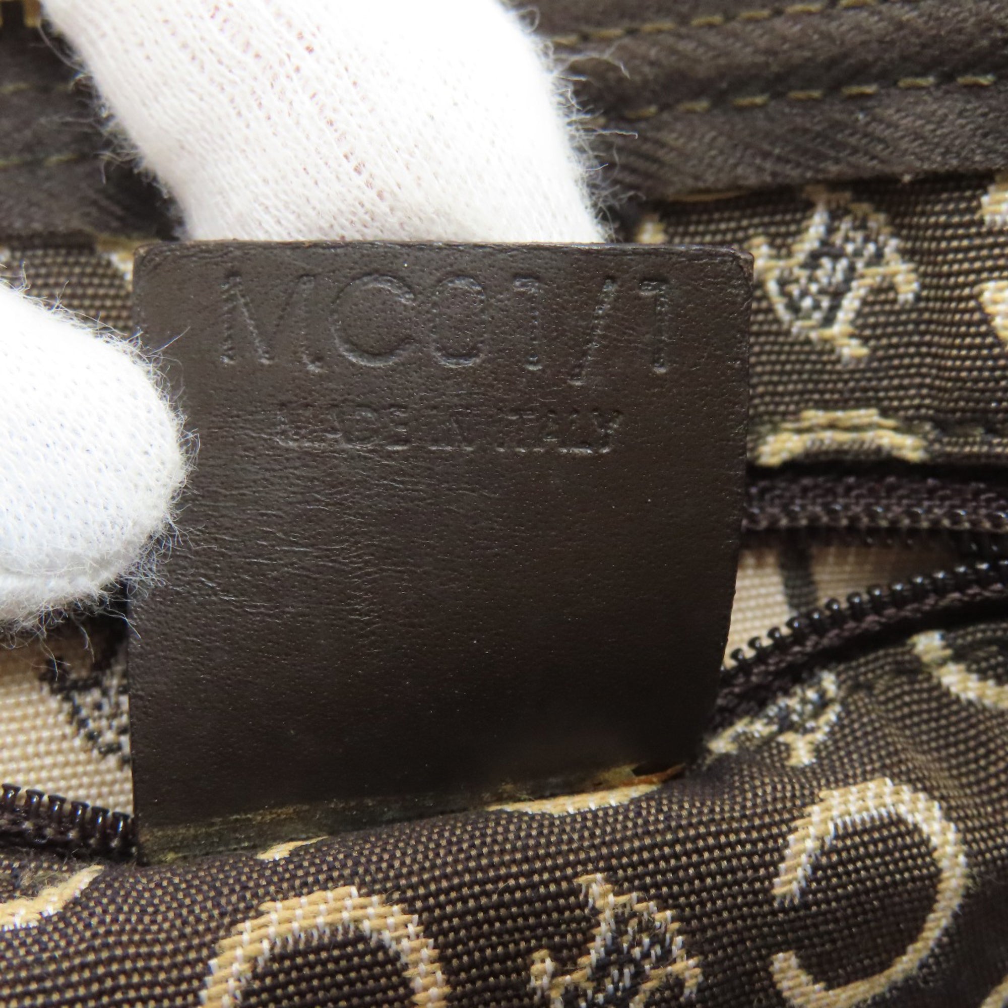 Celine Brown Canvas Boston Bag (Pre-Owned)