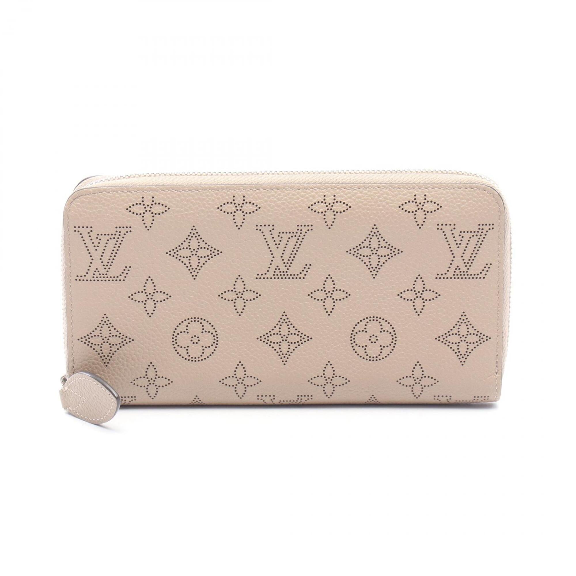 Louis Vuitton Beige Mahina Leather Leather Long Wallet (Bi-Fold) (Pre-Owned)