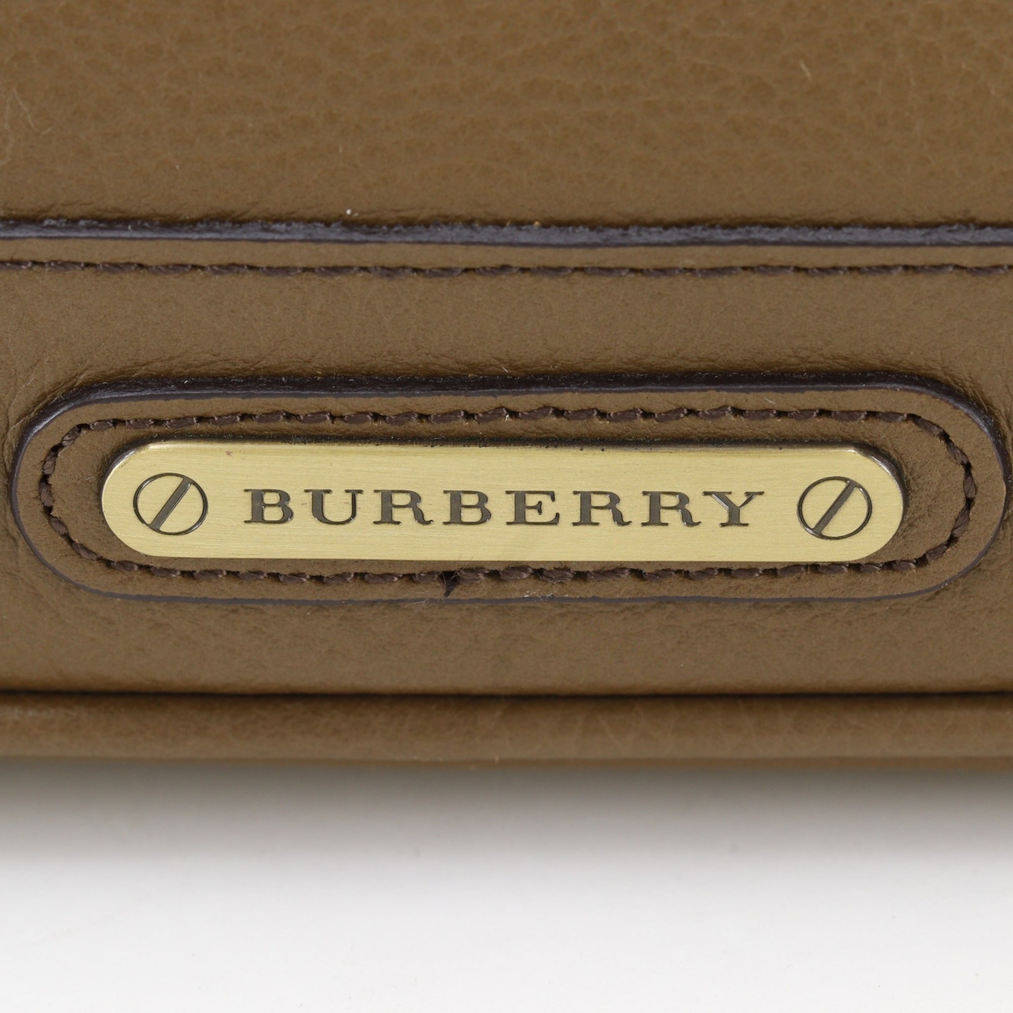 Burberry Brown Leather Shoulder Bag (Pre-Owned)