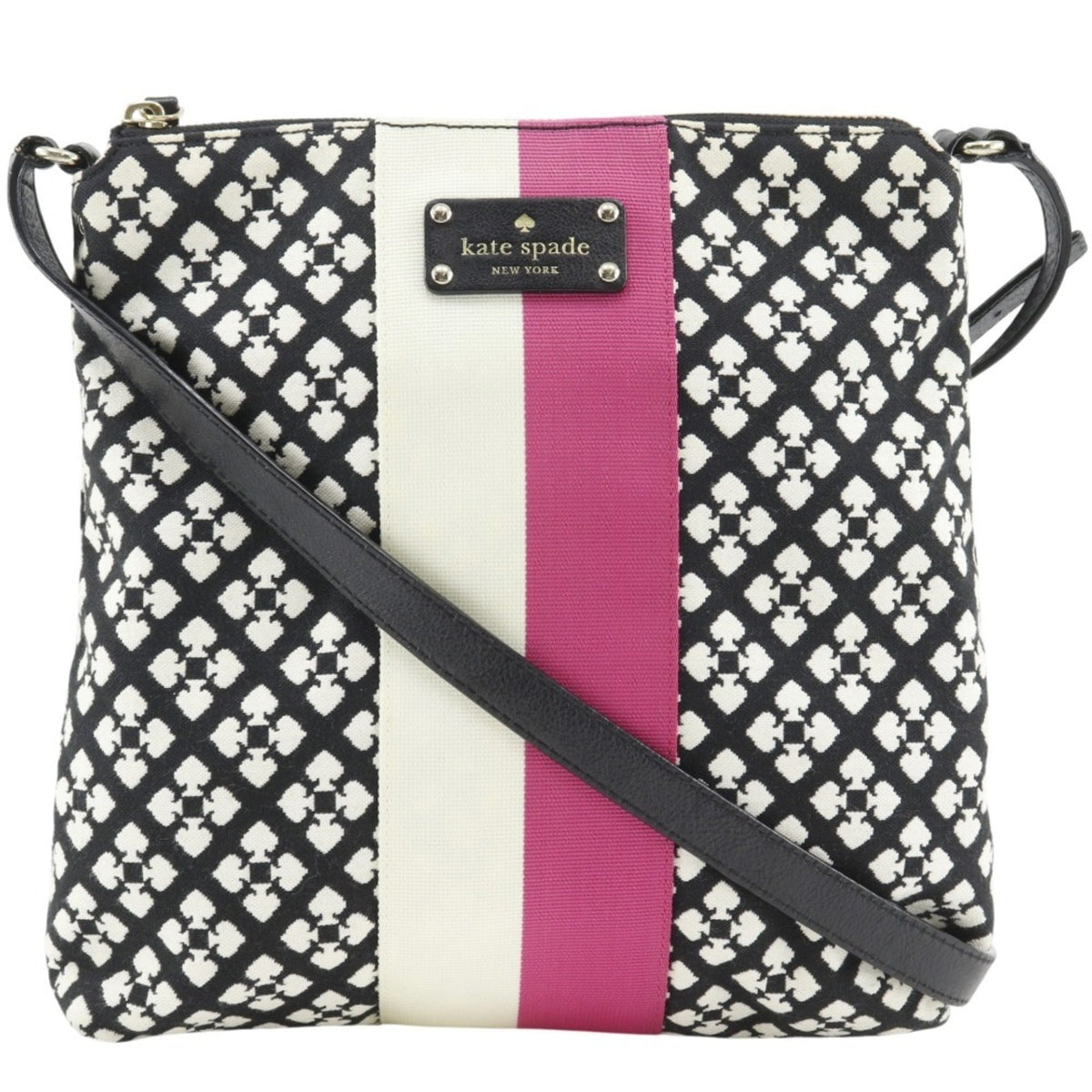 Kate Spade Black Canvas Shoulder Bag (Pre-Owned)