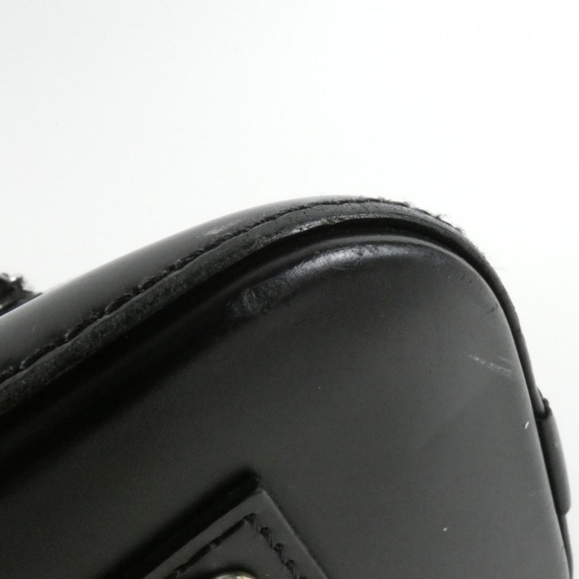 Louis Vuitton Black Leather Handbag (Pre-Owned)