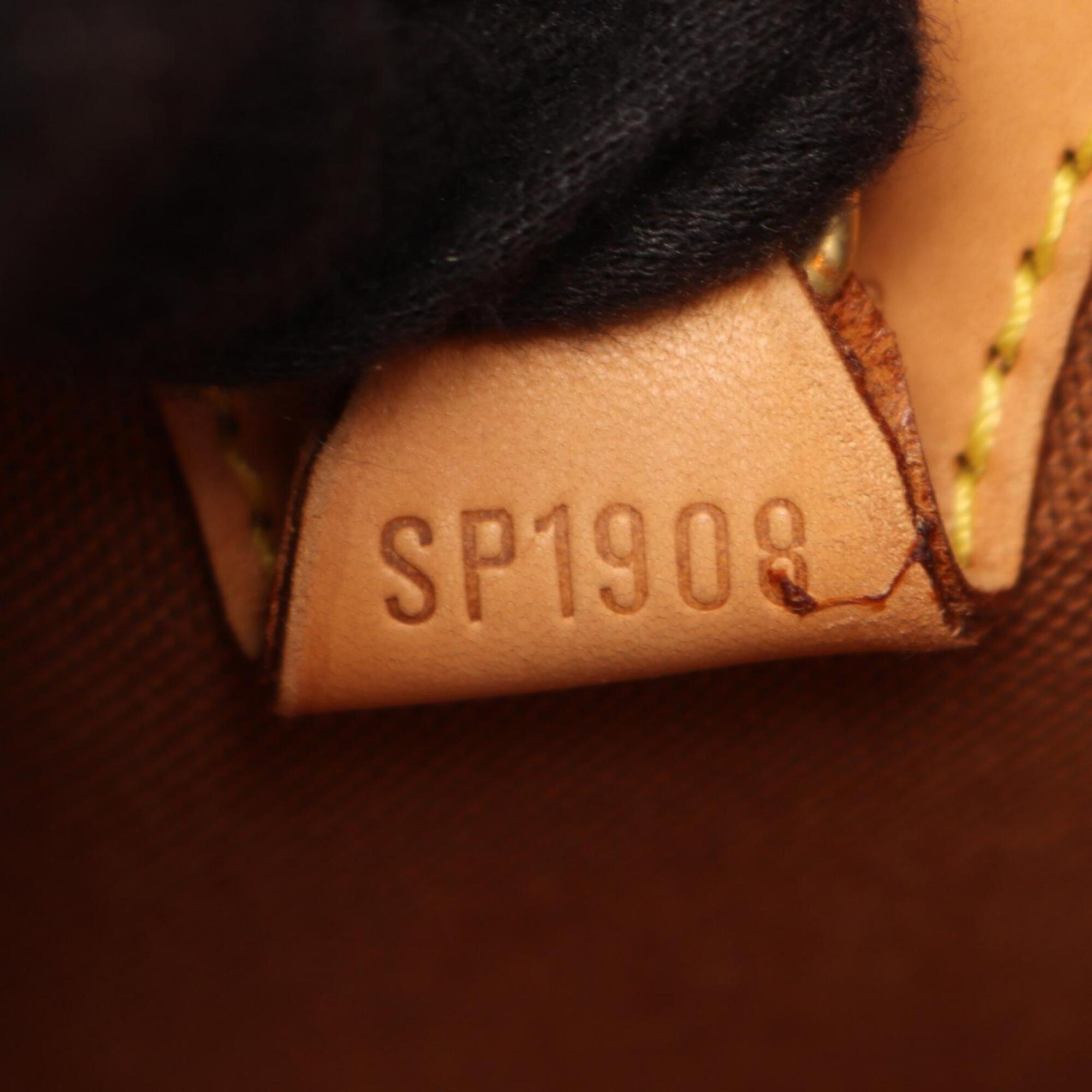 Louis Vuitton Monogram Brown Coated Canvas Handbag (Pre-Owned)