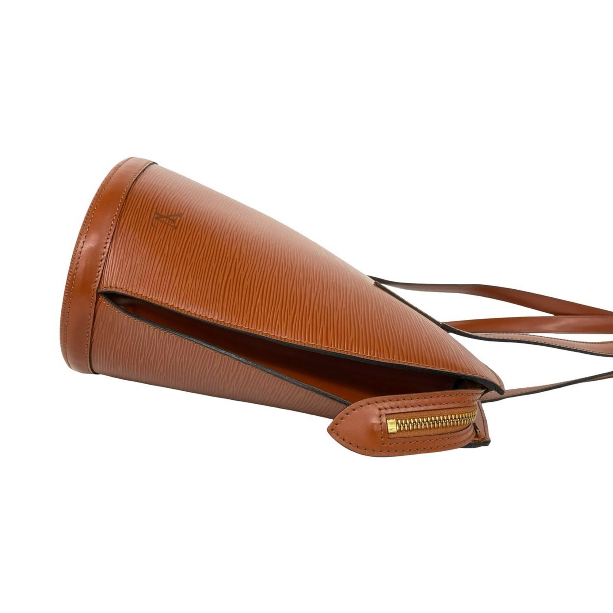 Louis Vuitton Brown Leather Shoulder Bag Tote Bag (Pre-Owned)