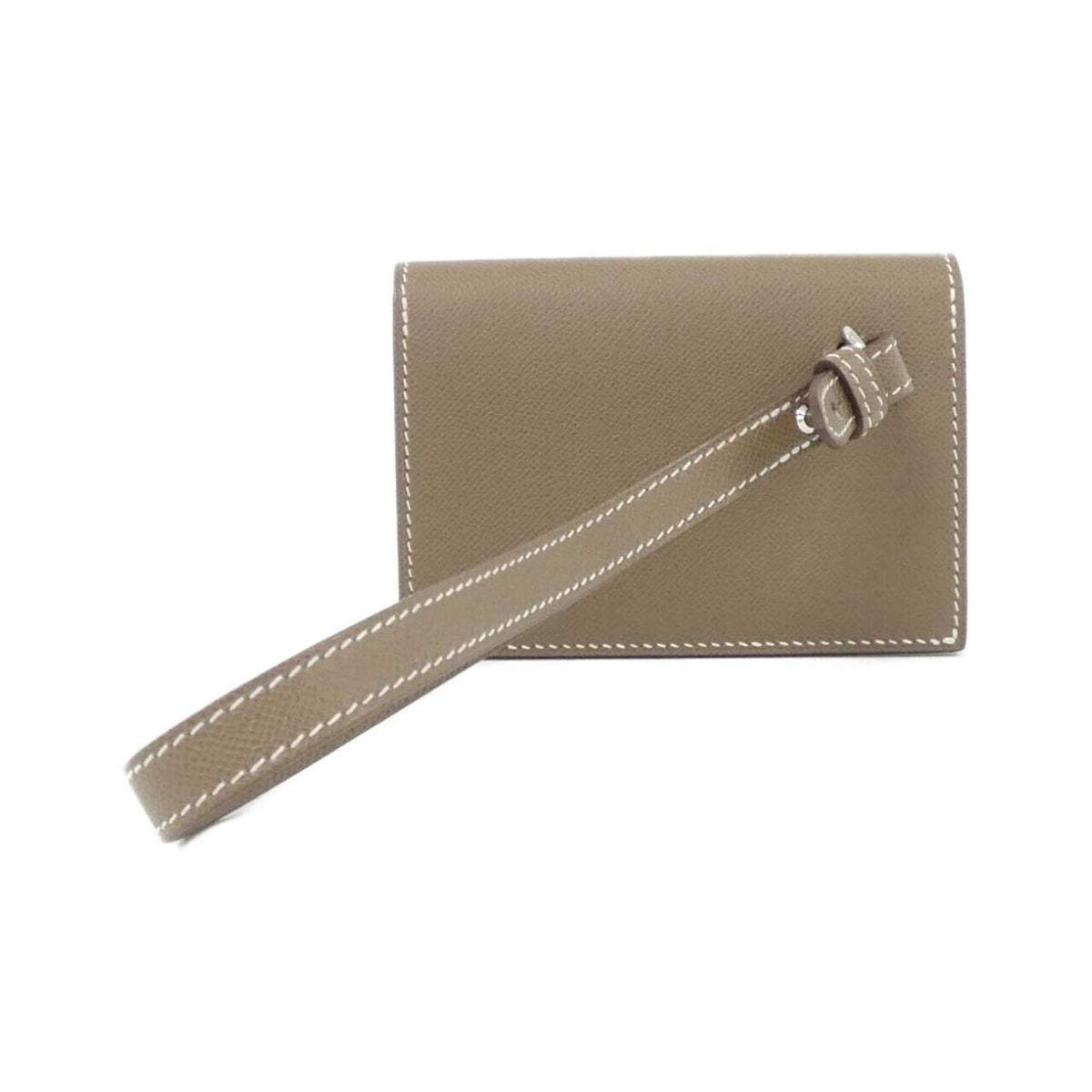Hermes Kelly Etoupe Gray Leather Wallet (Bi-Fold) (Pre-Owned)