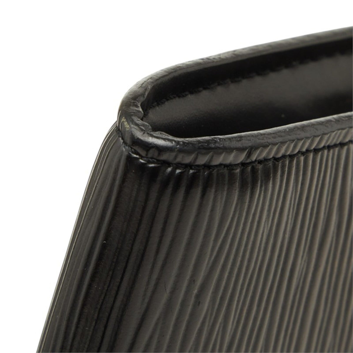 Louis Vuitton Black Noir Leather Handbag Pouch (Pre-Owned)