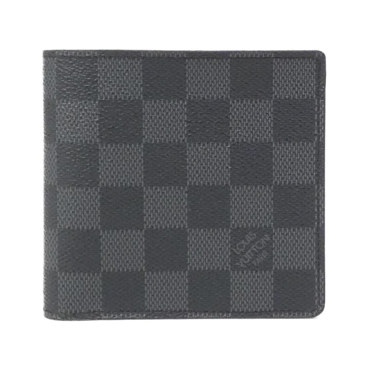 Louis Vuitton Dark Gray Graphite Coated Canvas Wallet (Bi-Fold) (Pre-Owned)