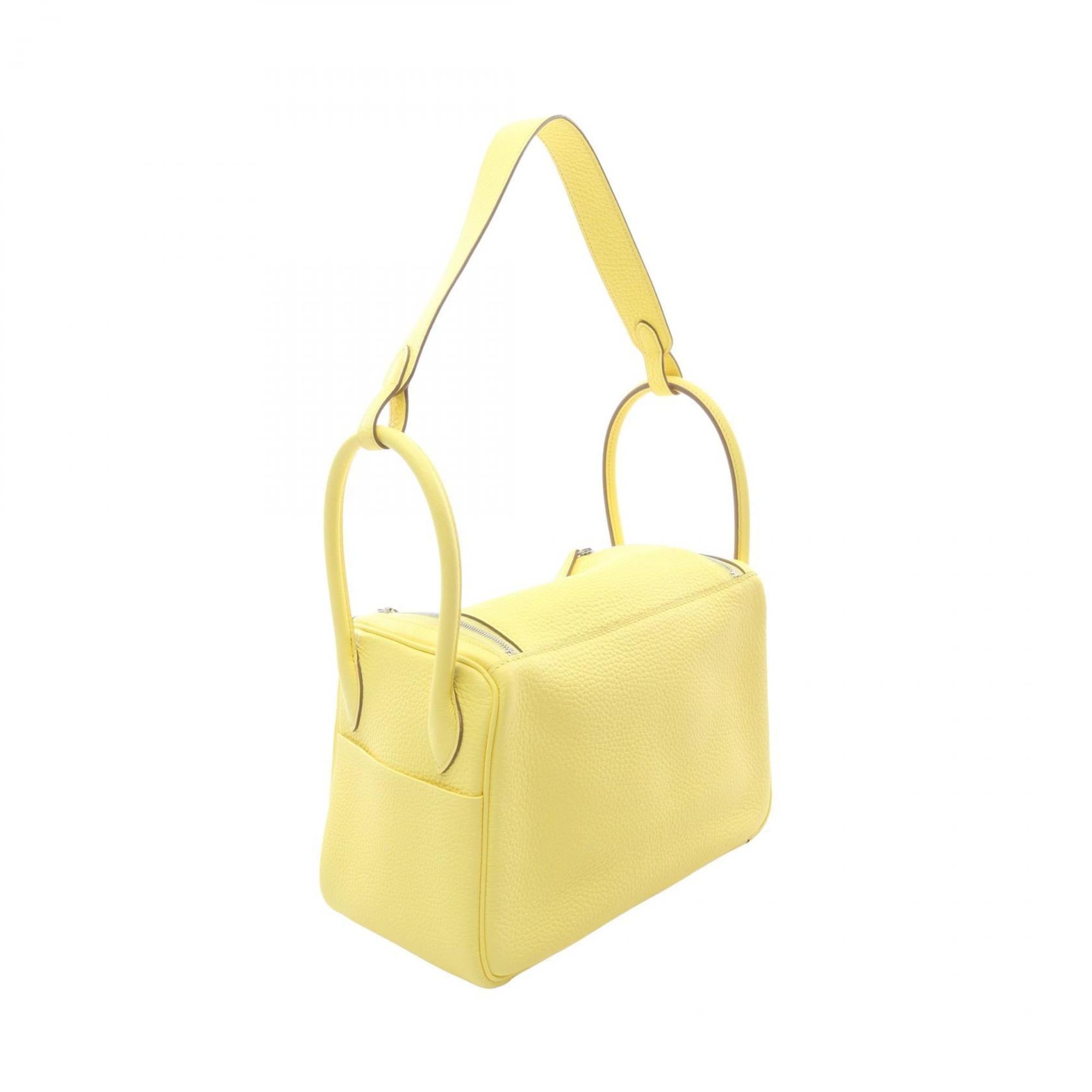 Hermes Yellow Taurillon Clemence Leather Leather Shoulder Bag (Pre-Owned)