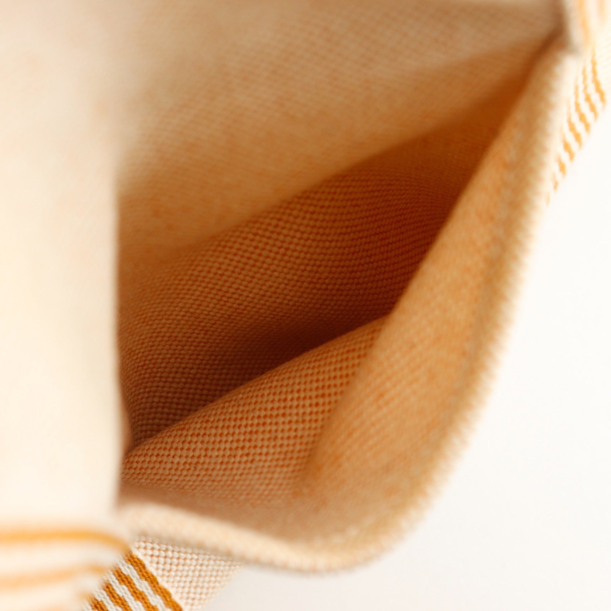 Hermes Orange Canvas Handbag (Pre-Owned)