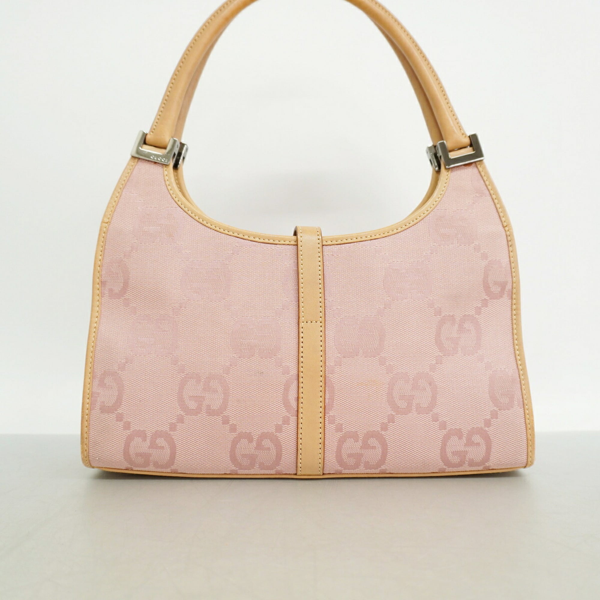 Gucci Pink Canvas Handbag (Pre-Owned)