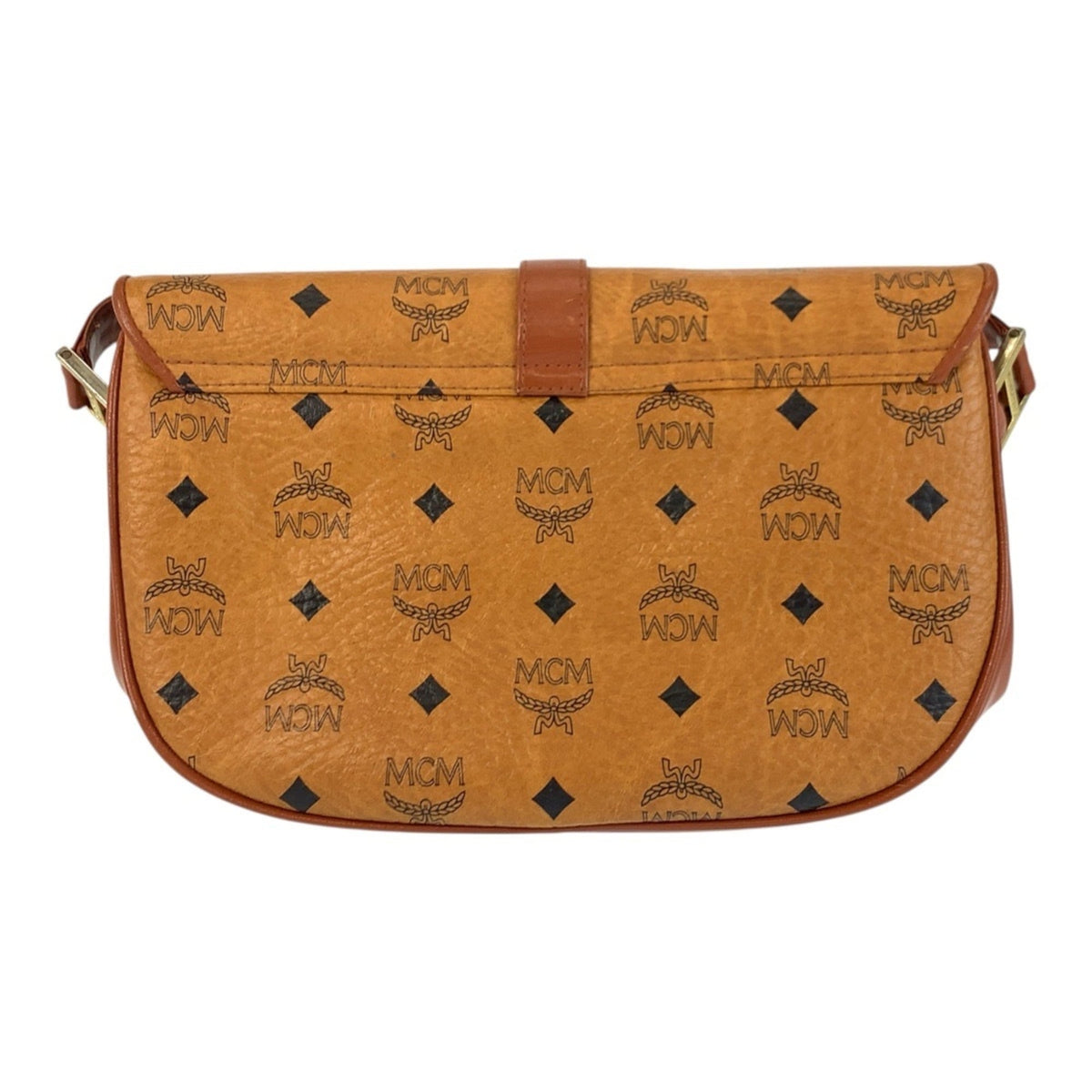 Mcm Brown Leather Pochette Shoulder Bag (Pre-Owned)