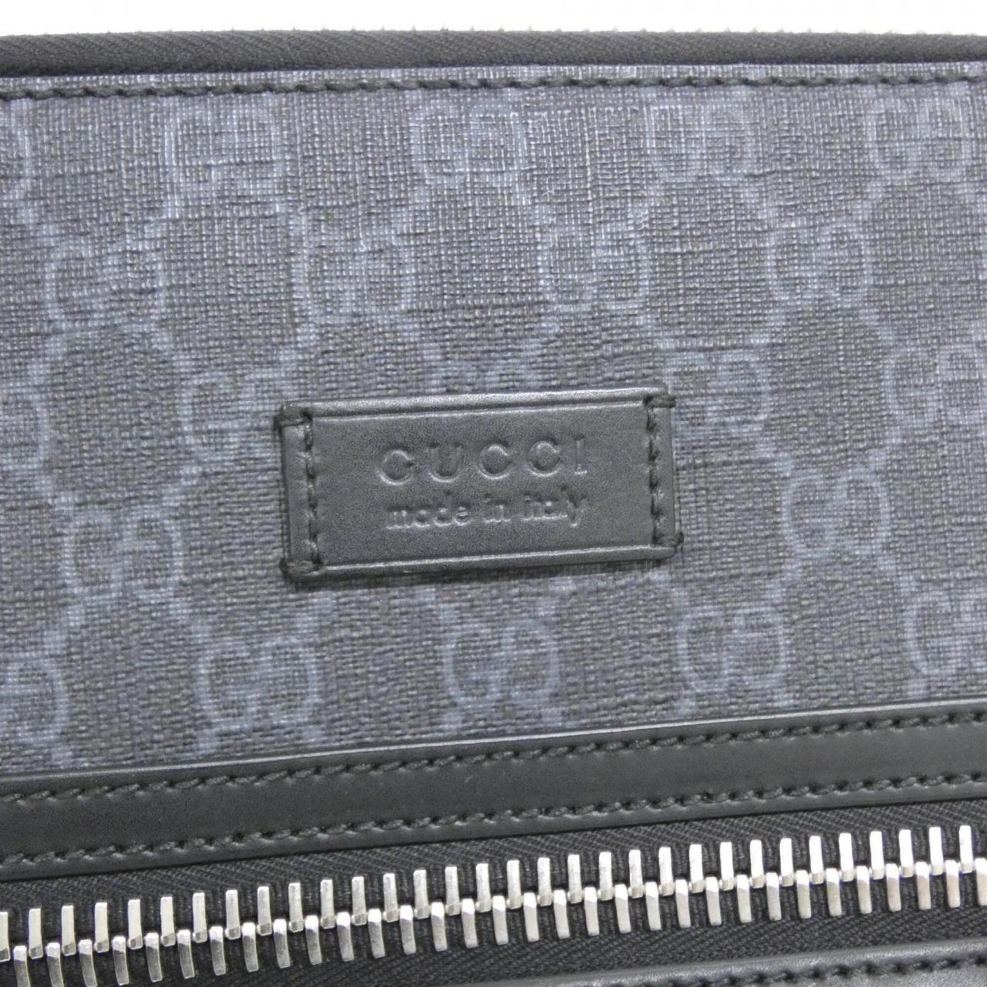 Gucci Black Gray Gg Supreme Shoulder Bag (Pre-Owned)