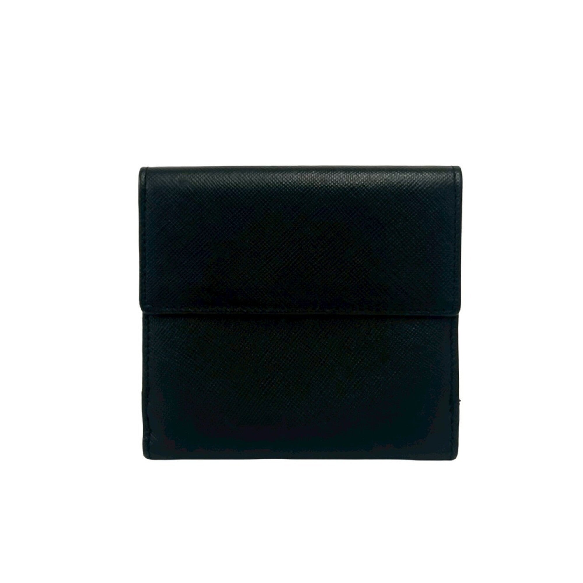Salvatore Ferragamo Black Leather Wallet (Bi-Fold) (Pre-Owned)