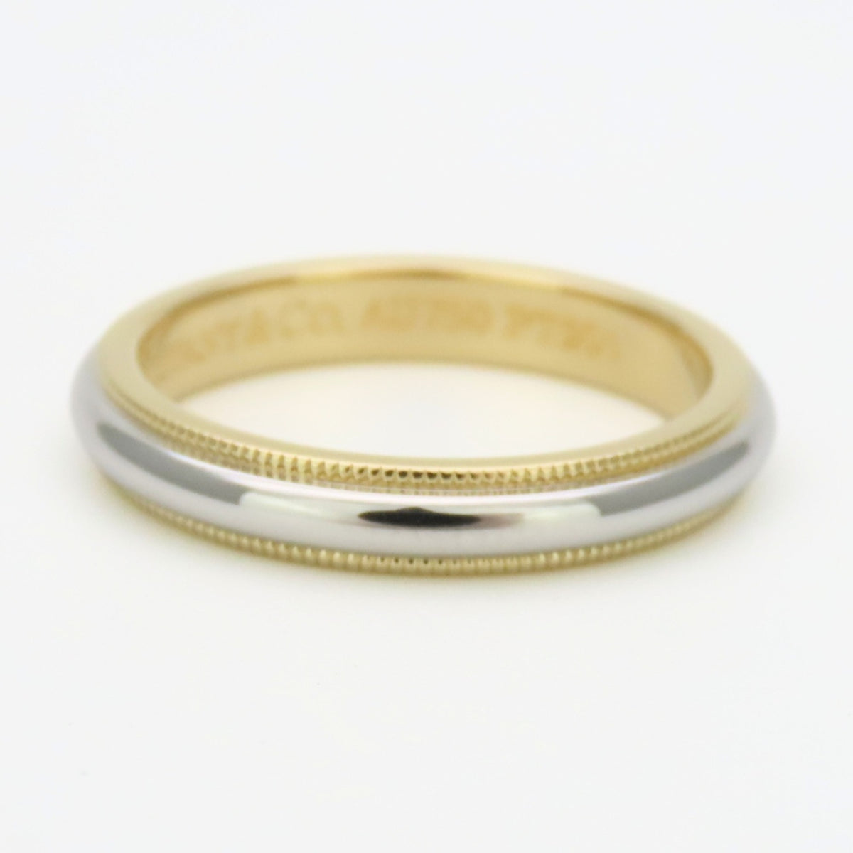 Tiffany Platinum Yellow Gold Yellow Gold (18K) Platinum 950 Band Ring (Pre-Owned)