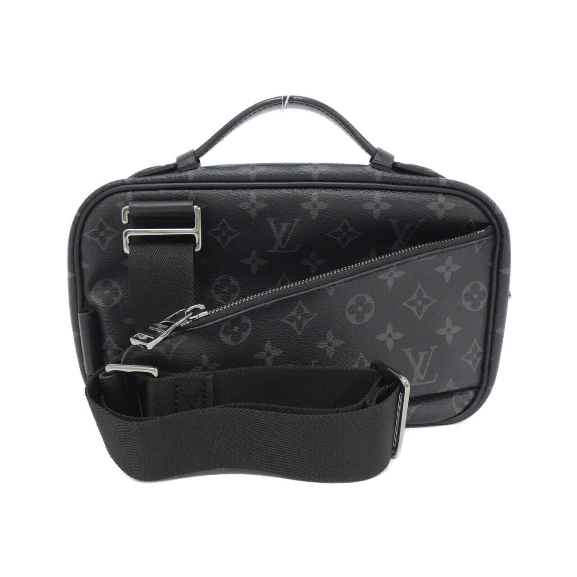 Louis Vuitton Black Coated Canvas Shoulder Bag (Pre-Owned)