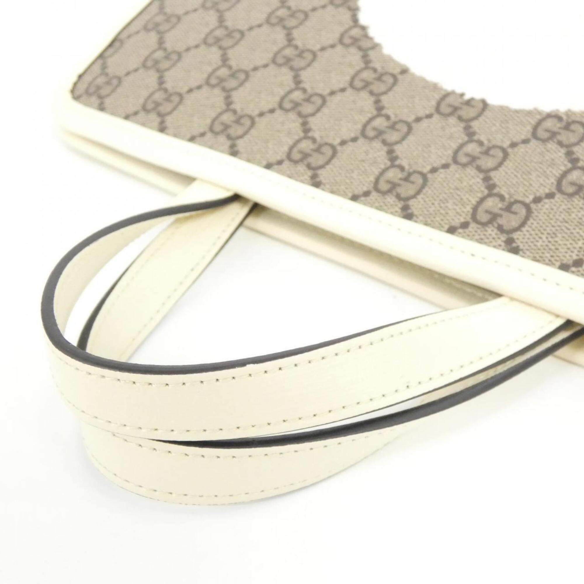 Gucci Beige Ivory Gg Supreme Handbag (Pre-Owned)