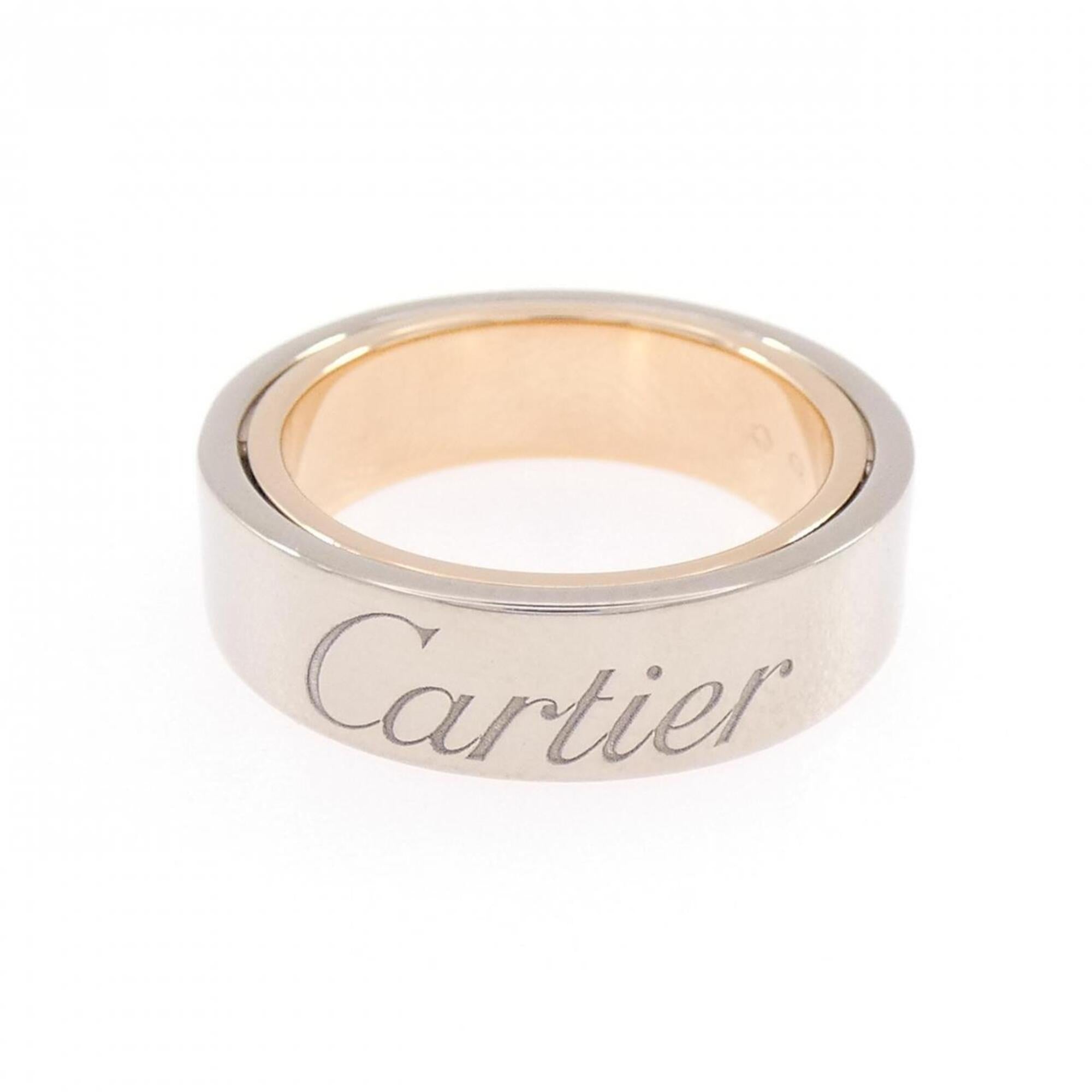 Cartier Pink Gold (18K) White Gold (18K) Band Ring (Pre-Owned)