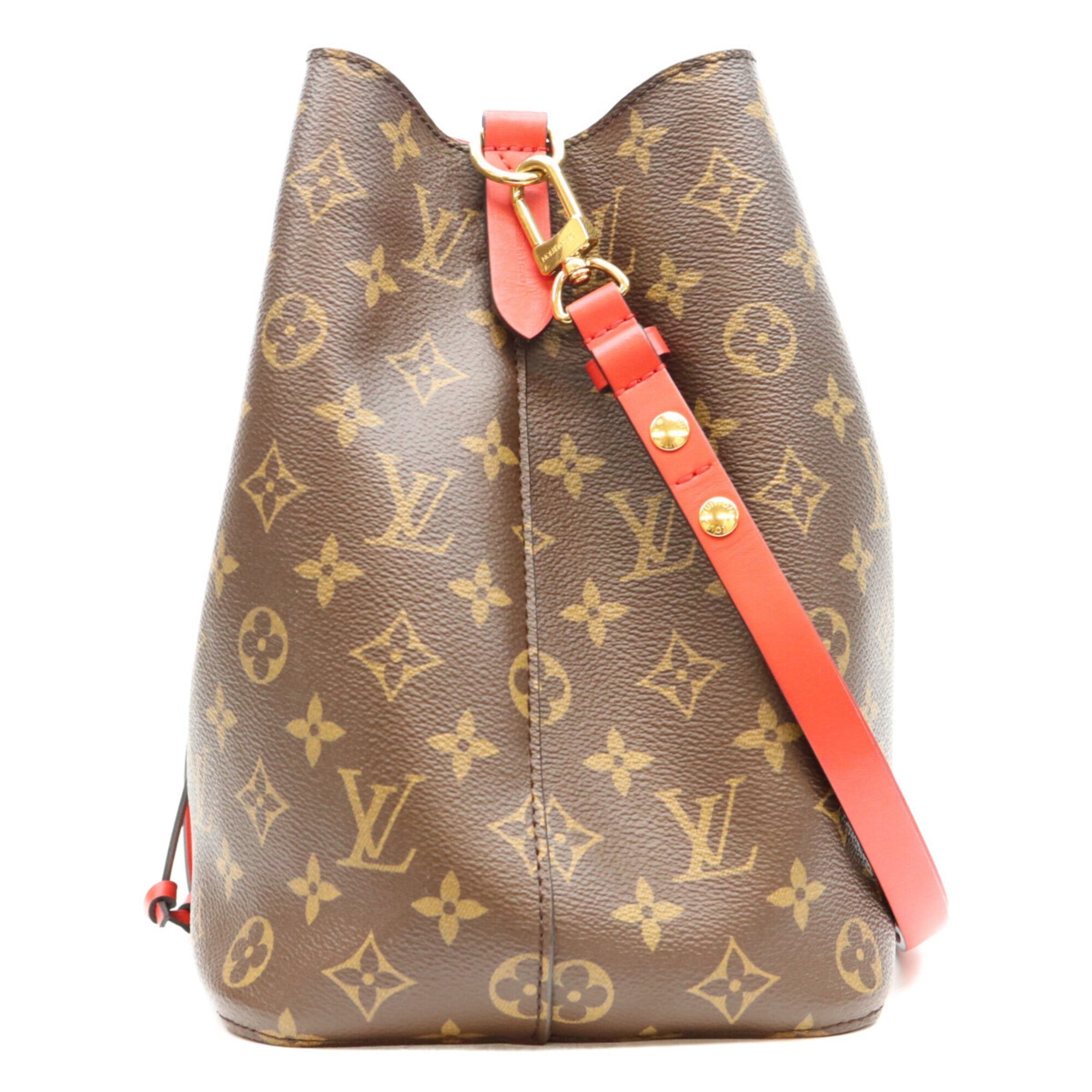 Louis Vuitton Coquelicots Red Color Monogram Shoulder Bag (Pre-Owned)
