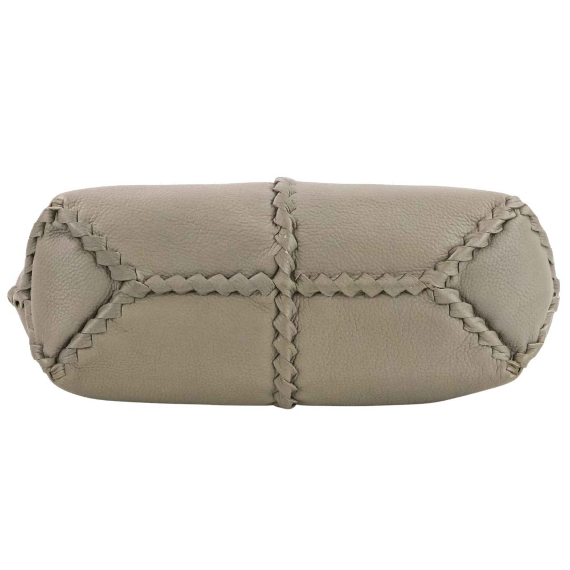 Bottega Veneta Gray Handbag (Pre-Owned)