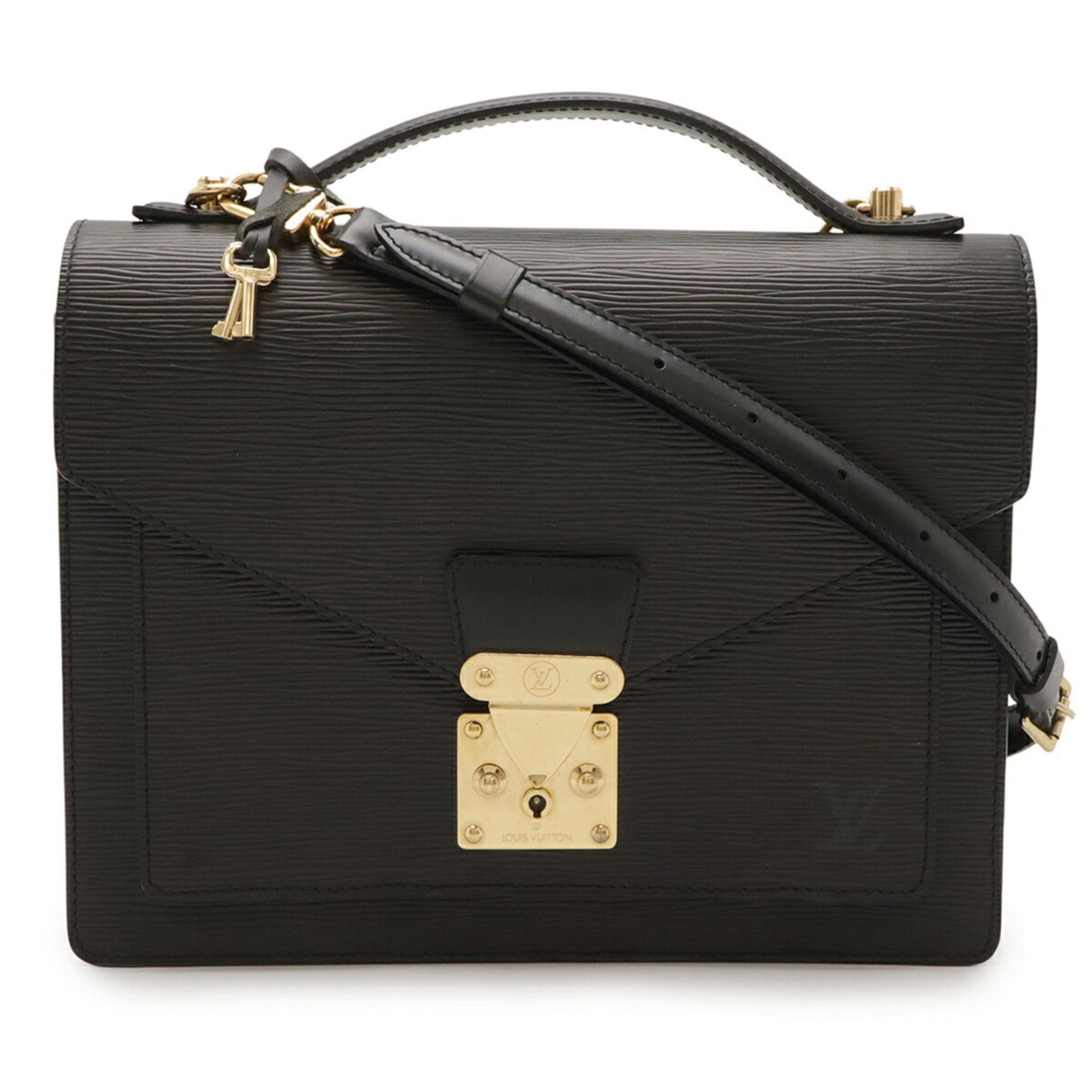 Louis Vuitton Black Galle Noir Epi Leather Handbag Shoulder Bag (Pre-Owned)