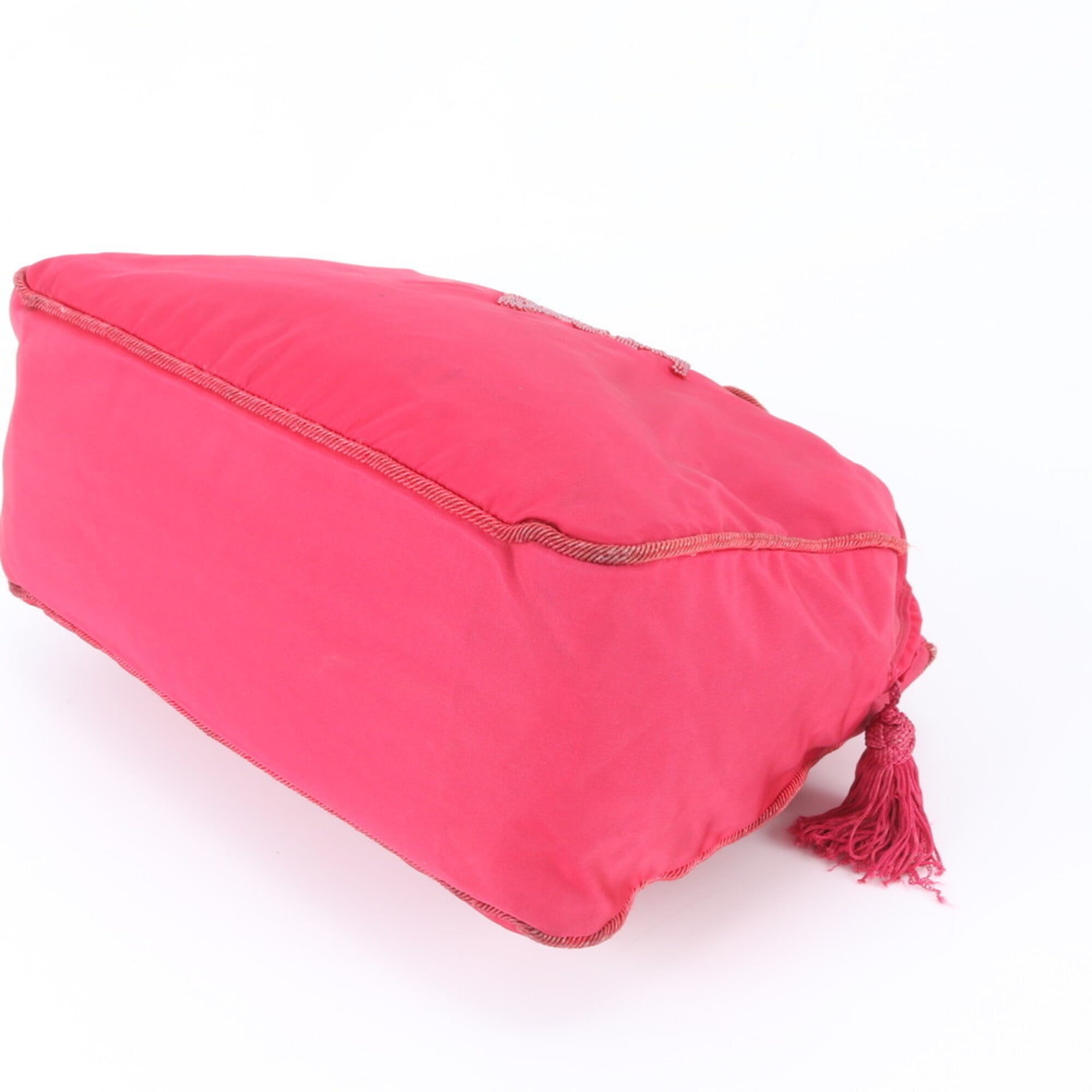 Prada Pink Nylon Handbag Tote Bag (Pre-Owned)