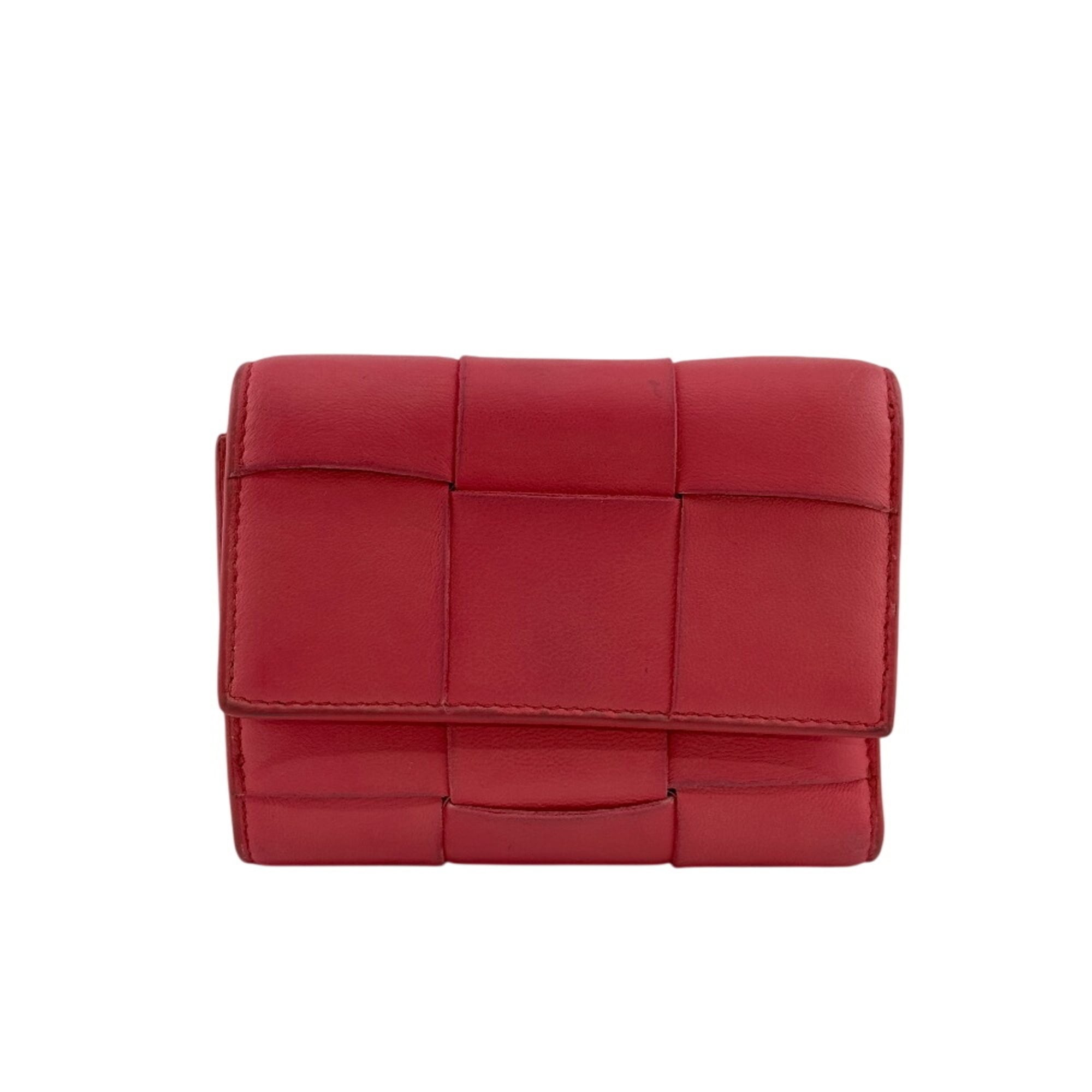 Bottega Veneta Pink Leather Wallet (Tri-Fold) (Pre-Owned)